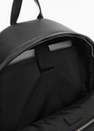 Mango - Black Leather-Effect Backpack