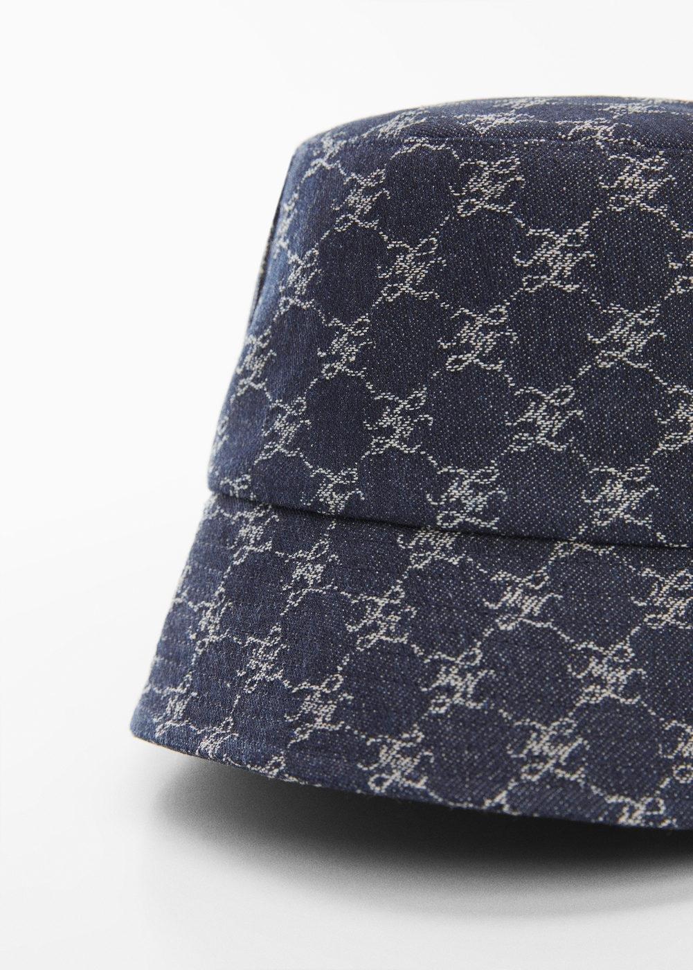 Navy Denim Bucket Hat, , large image number 0