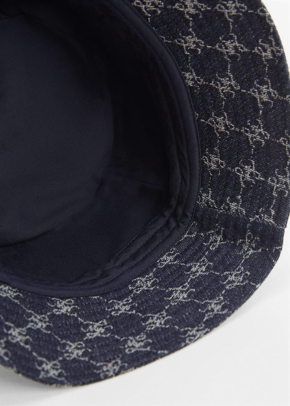 Mango - Navy Denim Bucket Hat