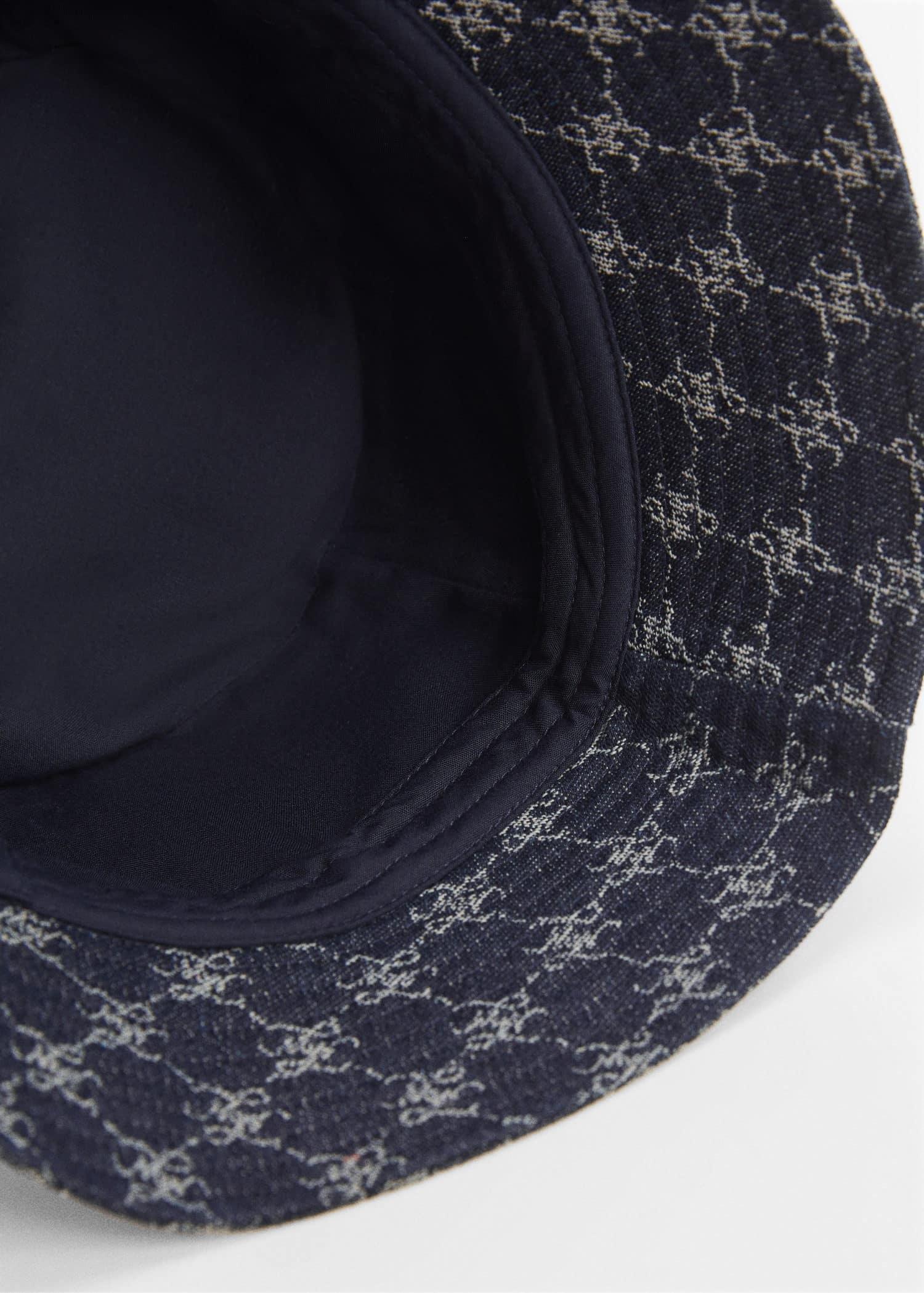 Navy Denim Bucket Hat, , large image number 3