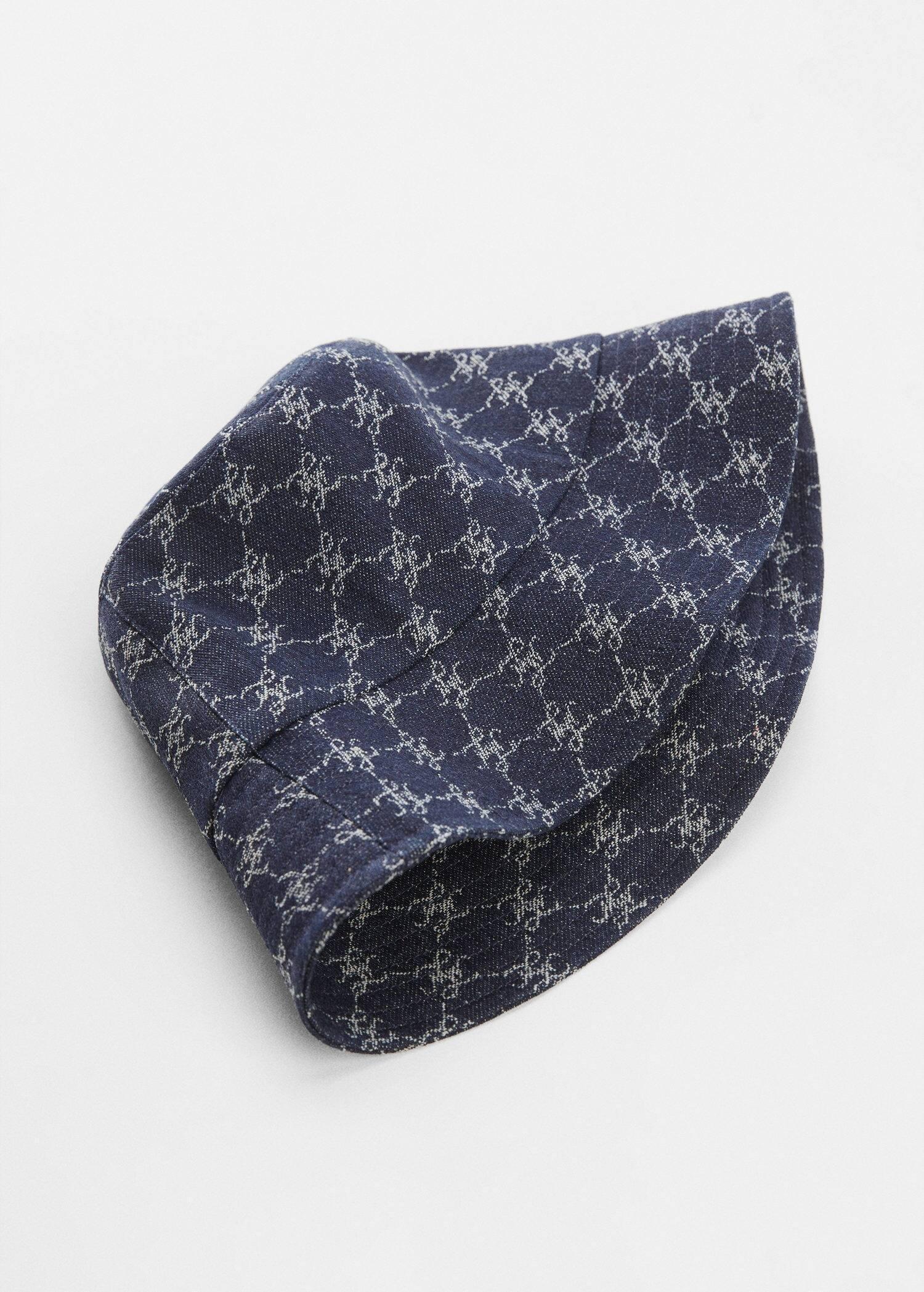 Navy Denim Bucket Hat, , large image number 5
