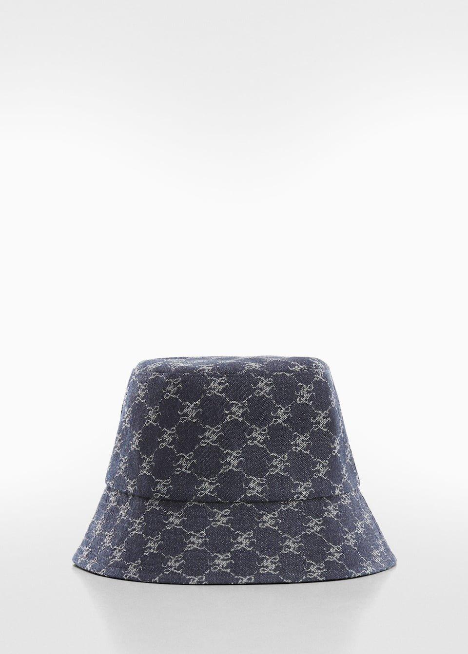 Navy Denim Bucket Hat, , large image number 6