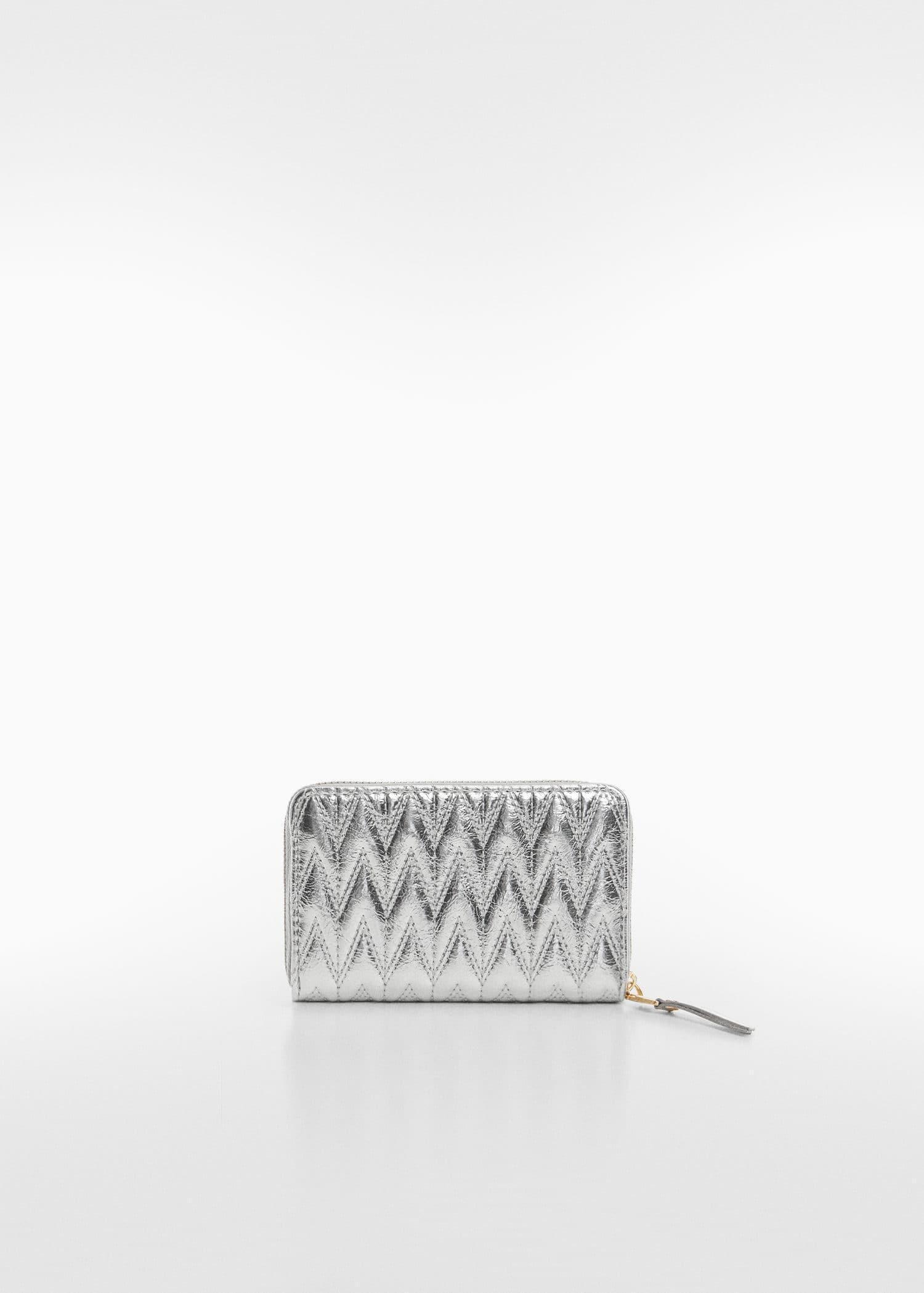 Silver Padded Logo Wallet, , large image number 1