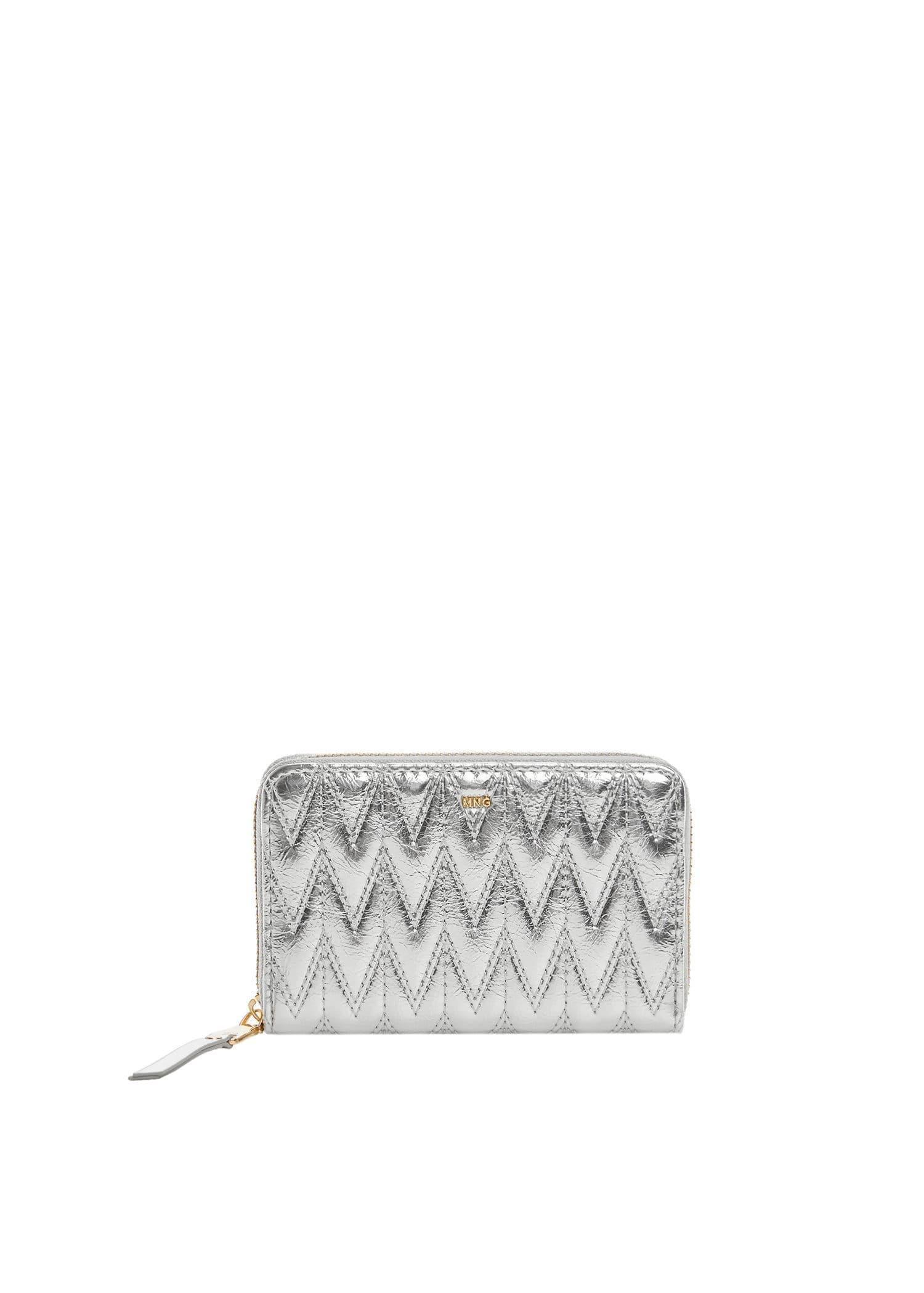 Silver Padded Logo Wallet, , large image number 3