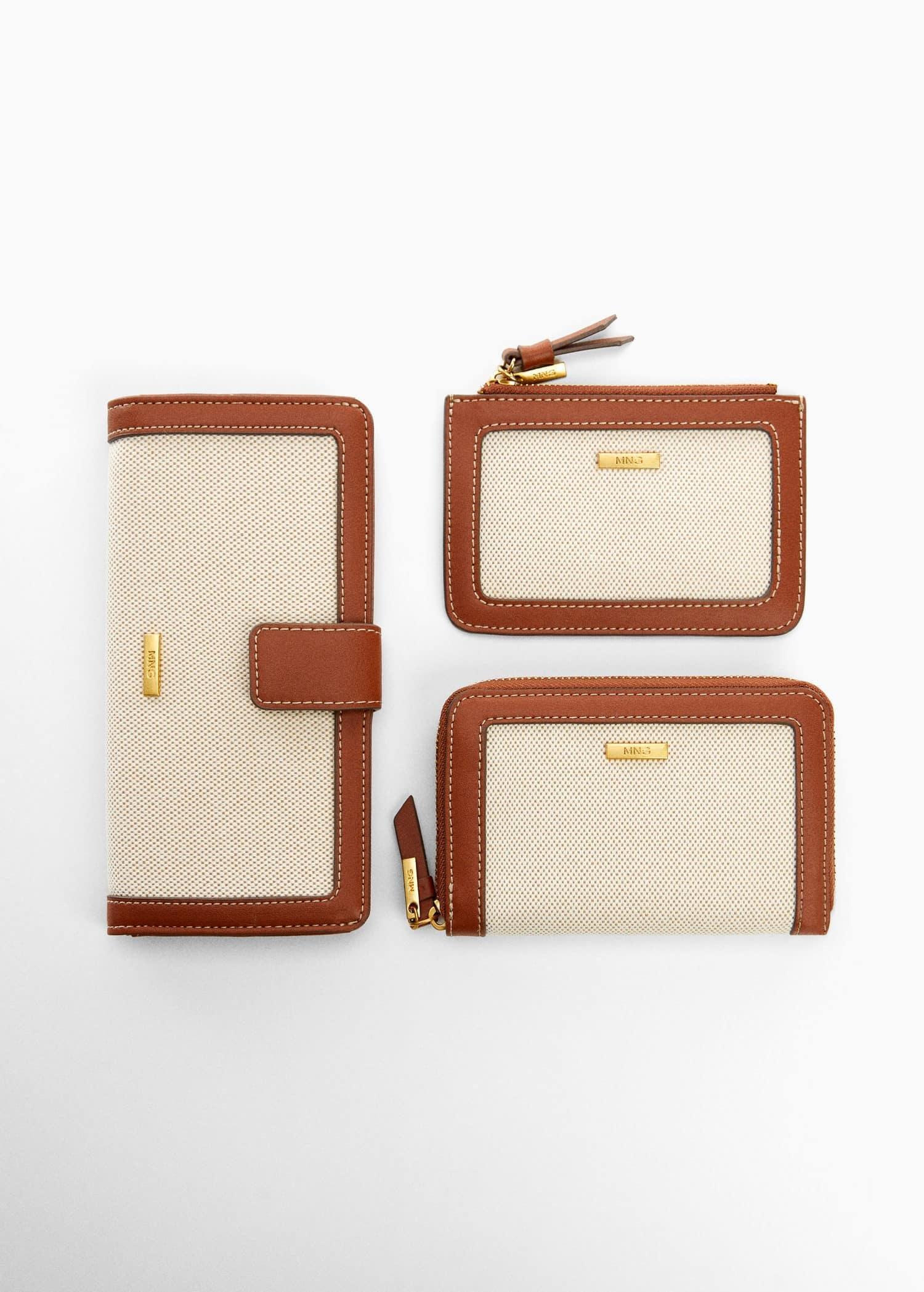 Mango - Brown Combined Mini Wallet