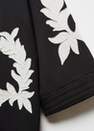 Mango - Black Floral Embroidered Kaftan