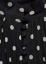 Mango - Black Polka-Dot Pleated Dress
