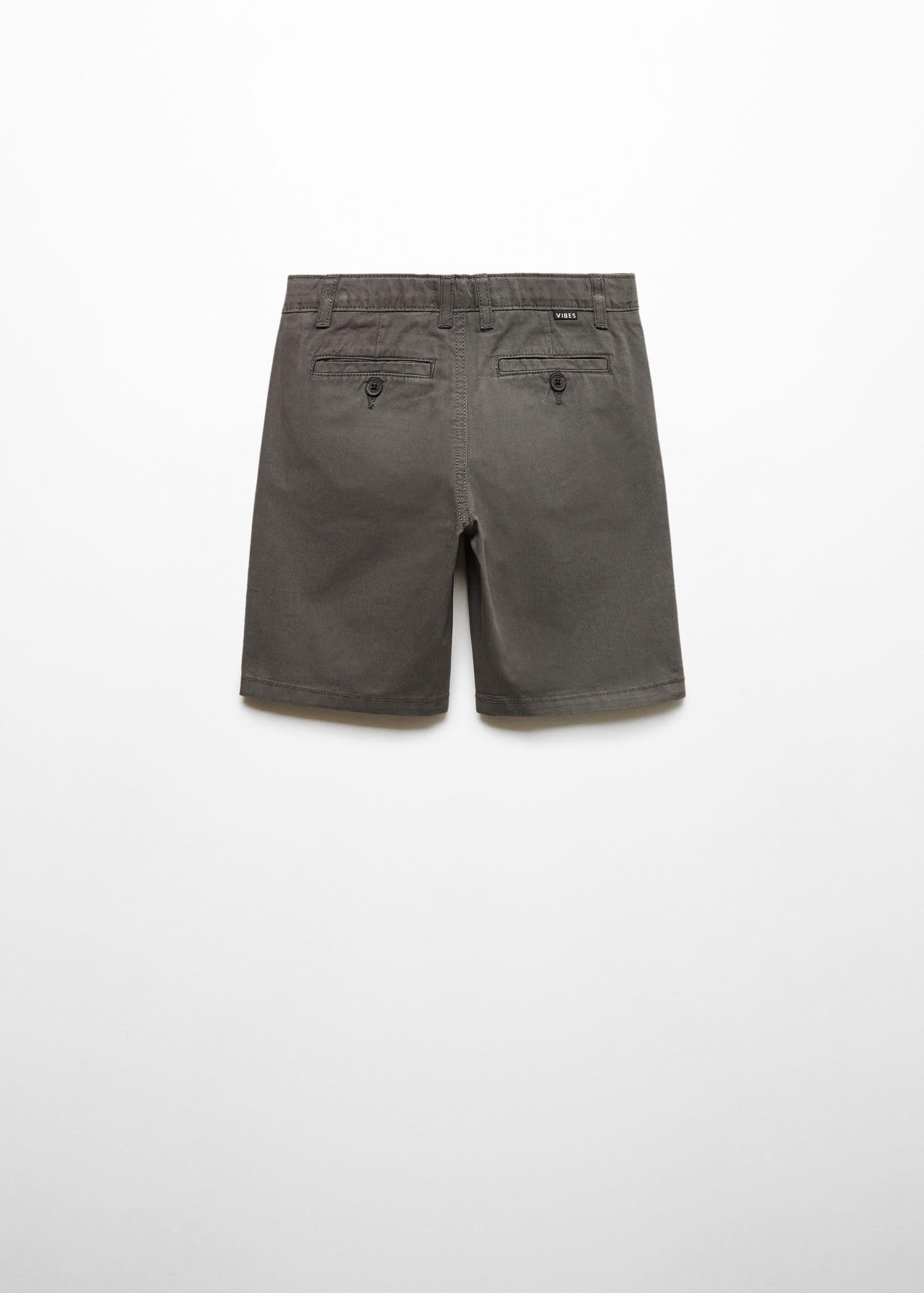 Mango - Grey Cotton Bermuda Shorts, Kids Boys