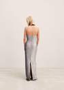 Mango - Silver Strapless Sequined Dress