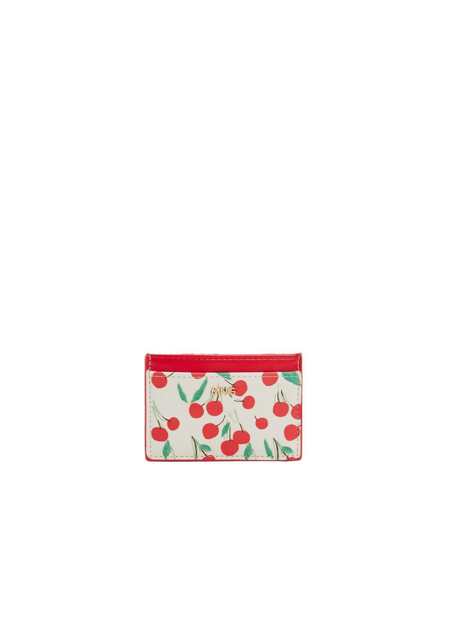Mango - Red Cherry Print Card Holder
