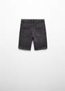 Mango - Grey Slim Denim Bermuda Shorts, Kids Boys