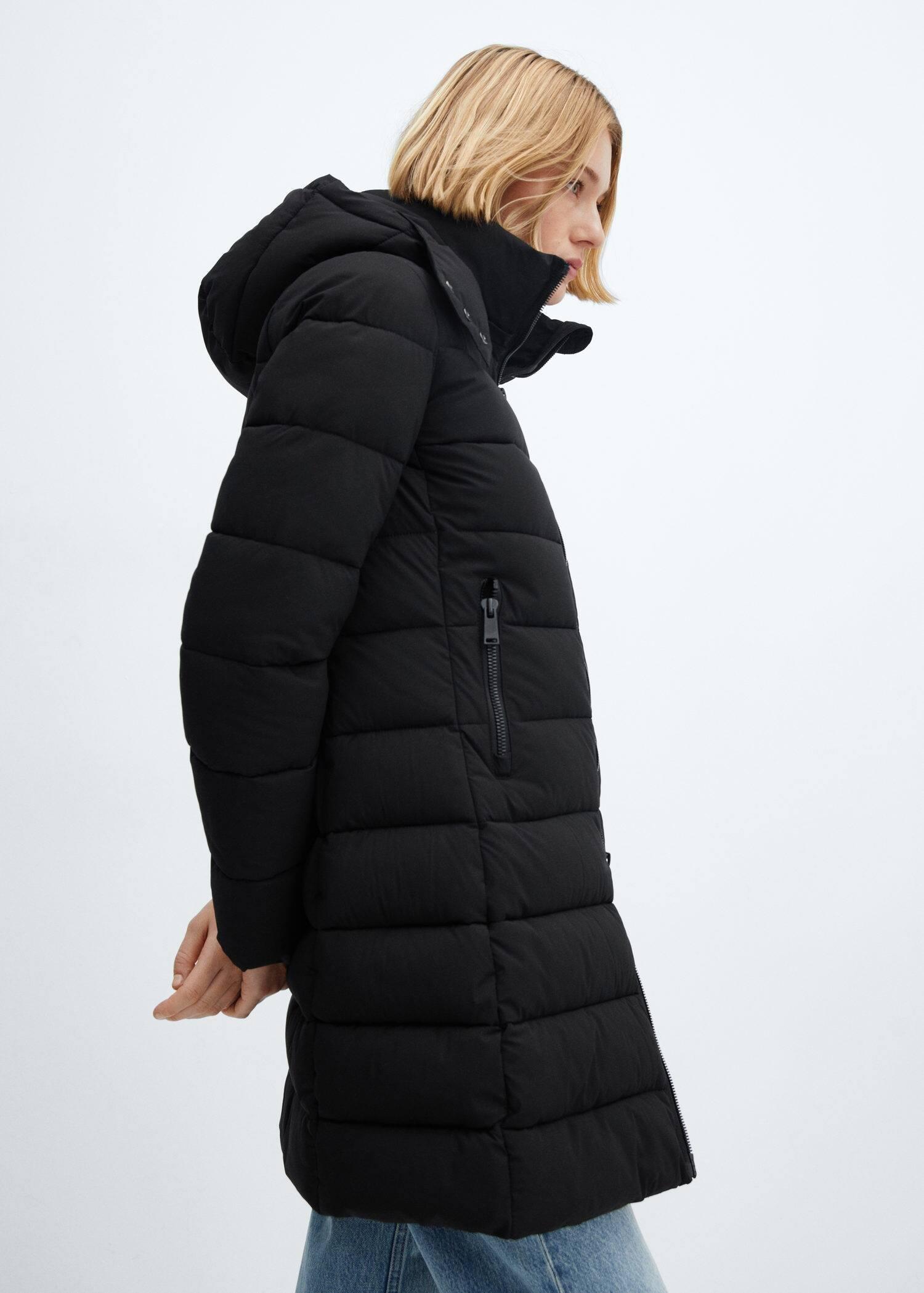 Black Medium-Fitted Anorak, , large image number 3