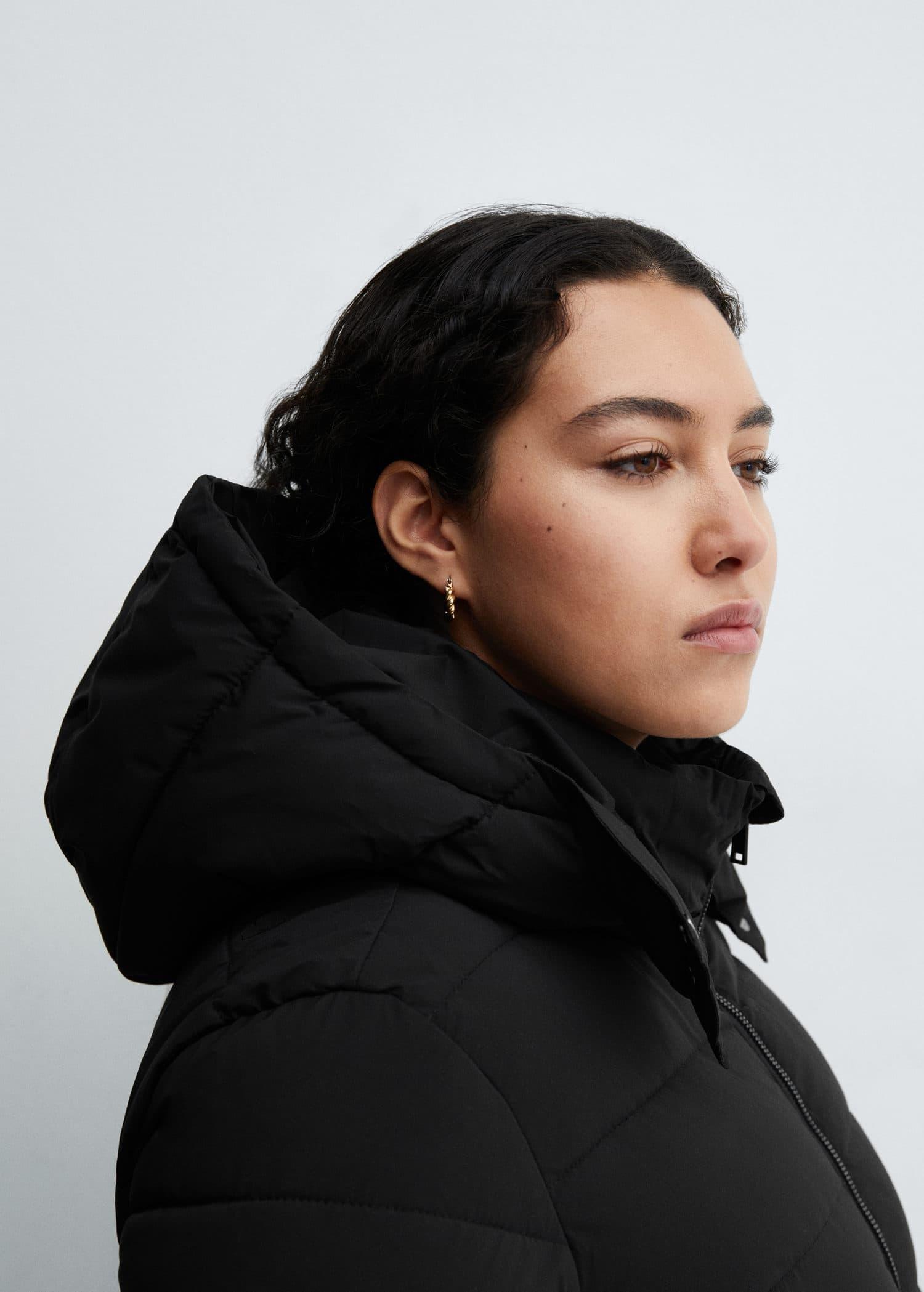 Black Medium-Fitted Anorak, , large image number 7