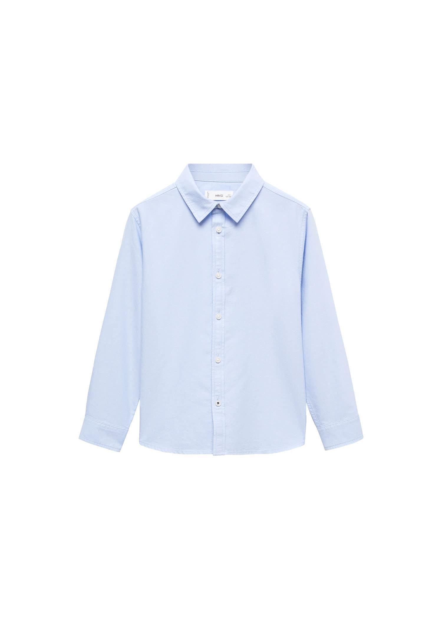Mango - Blue Long Sleeve Shirt, Kids Boys