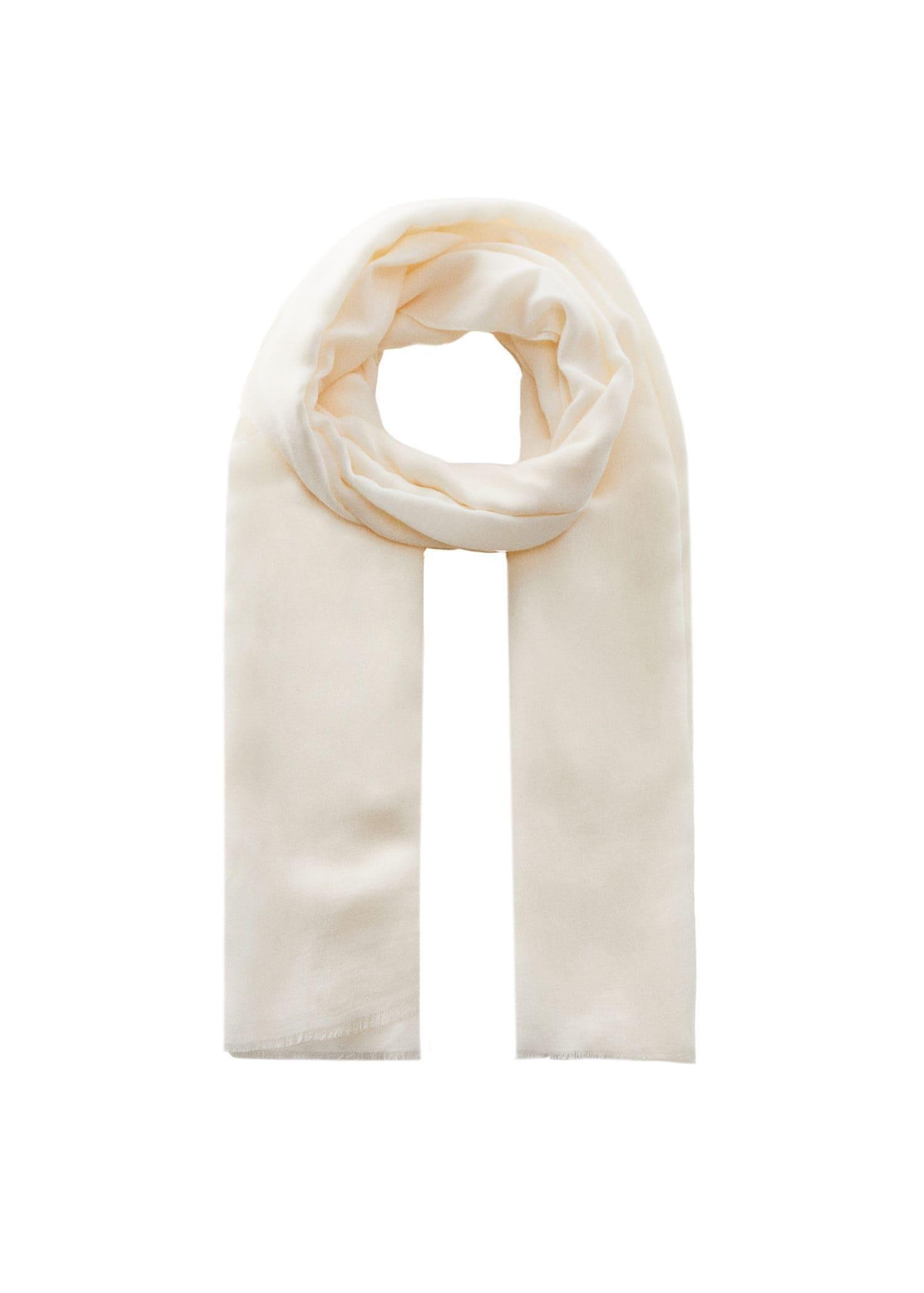 Beige Flowy Scarf, , large image number 2