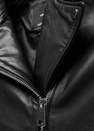 Mango - Black Leather Biker Jacket