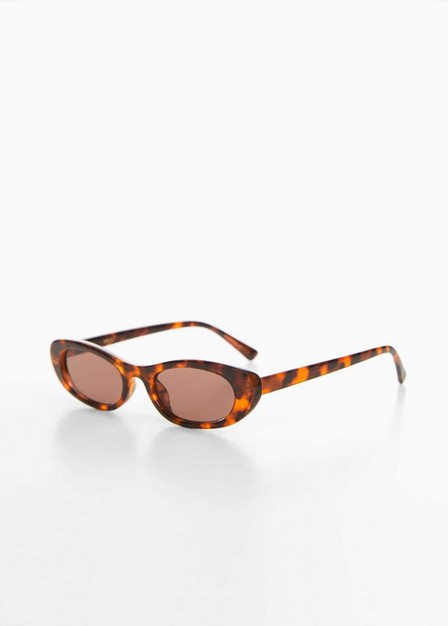 Mango - Brown Oval Sunglasses