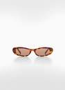 Mango - Brown Oval Sunglasses