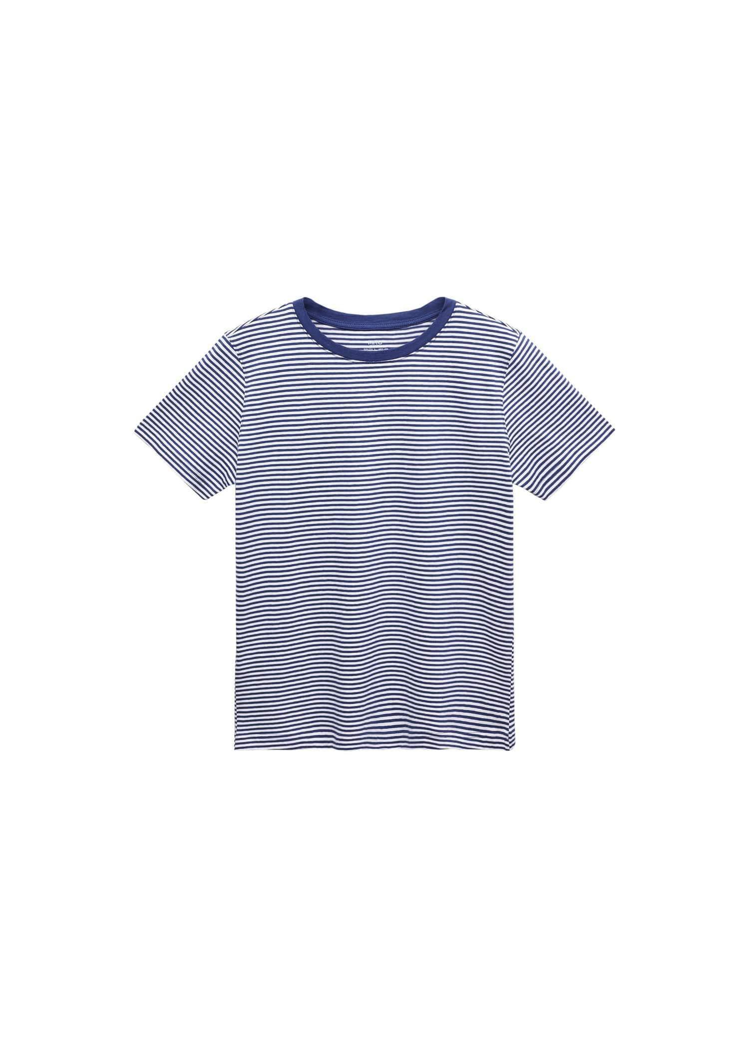 Mango - Blue Cotton T-Shirt
