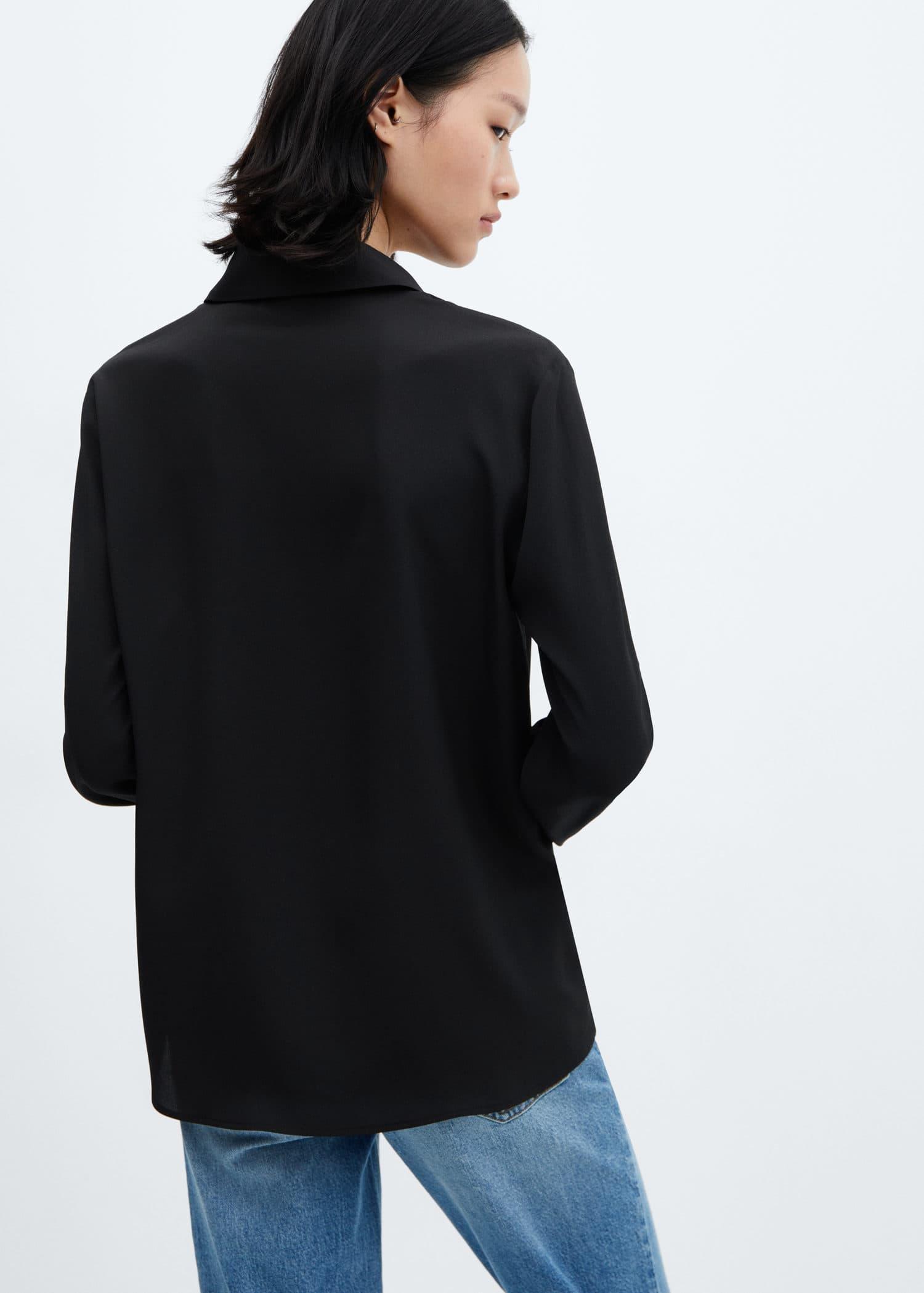 Grey Buttoned Flowy Shirt, , large image number 9