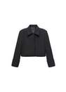 Mango - Black Cropped Suit Jacket
