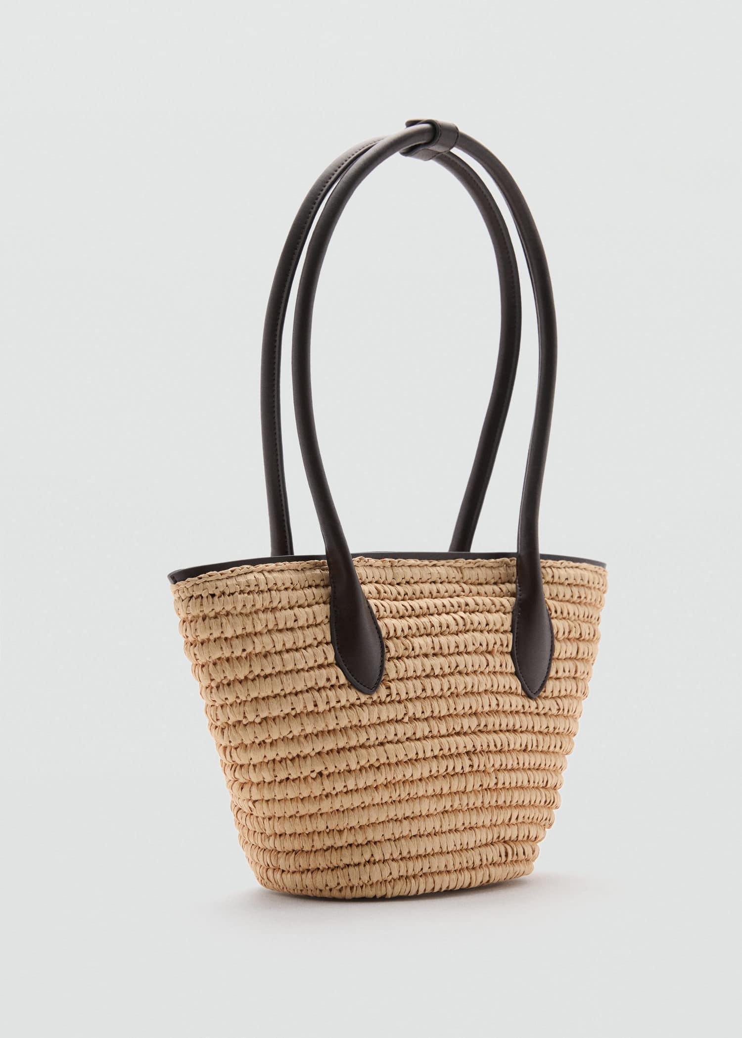 Brown Natural Fibre Carrycot Bag, Dark Brown, large image number 0