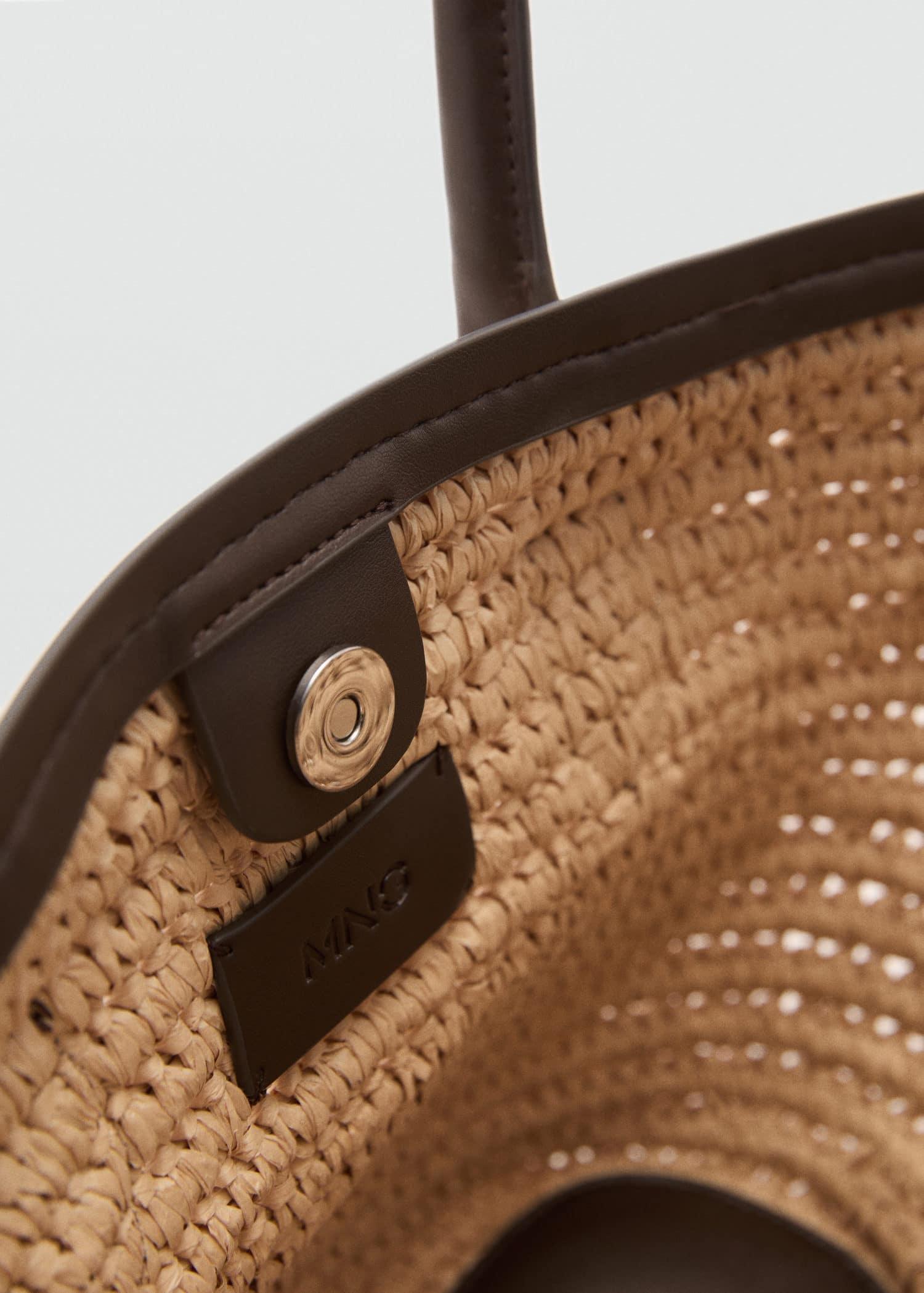 Brown Natural Fibre Carrycot Bag, Dark Brown, large image number 2