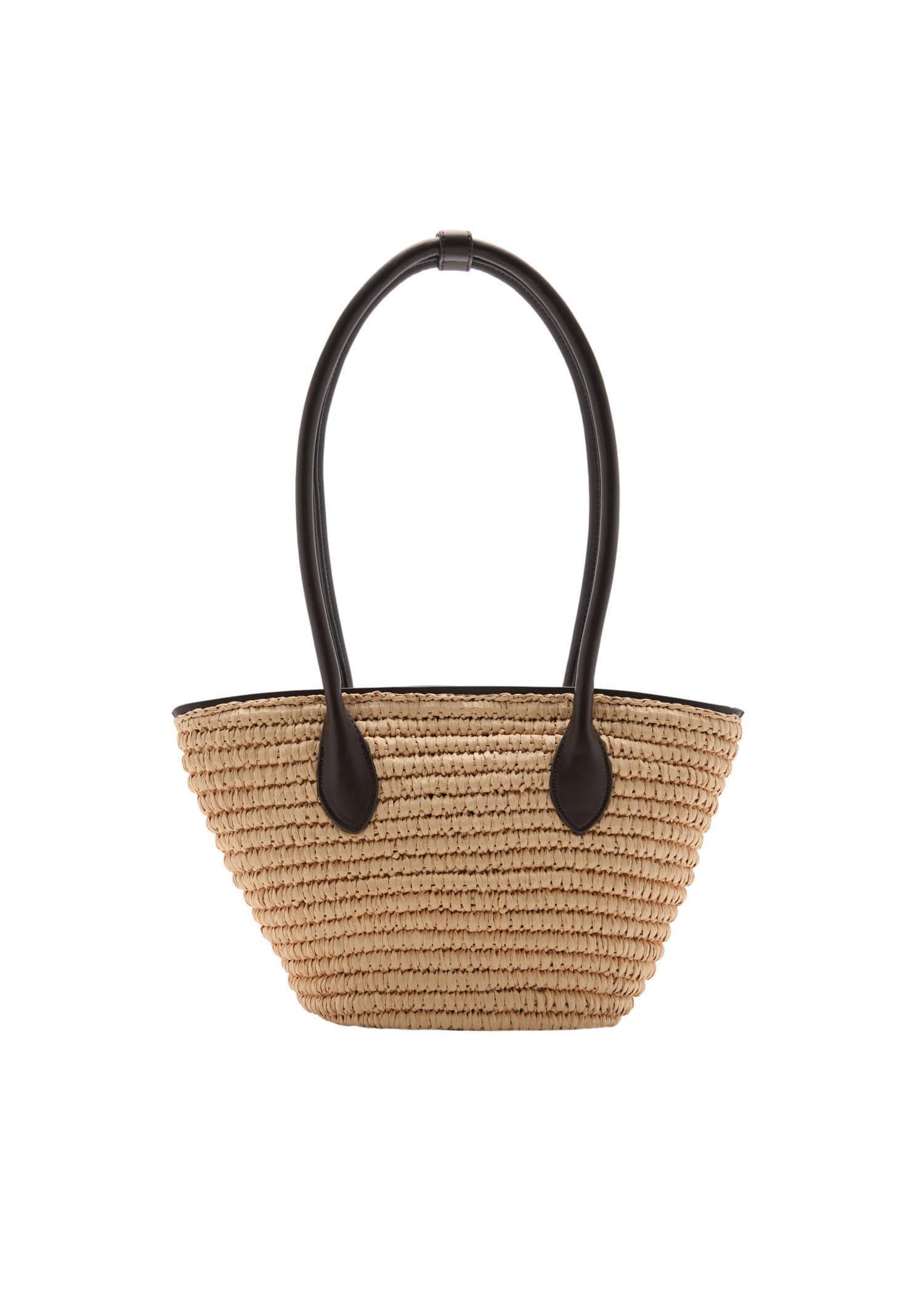 Brown Natural Fibre Carrycot Bag, Dark Brown, large image number 3