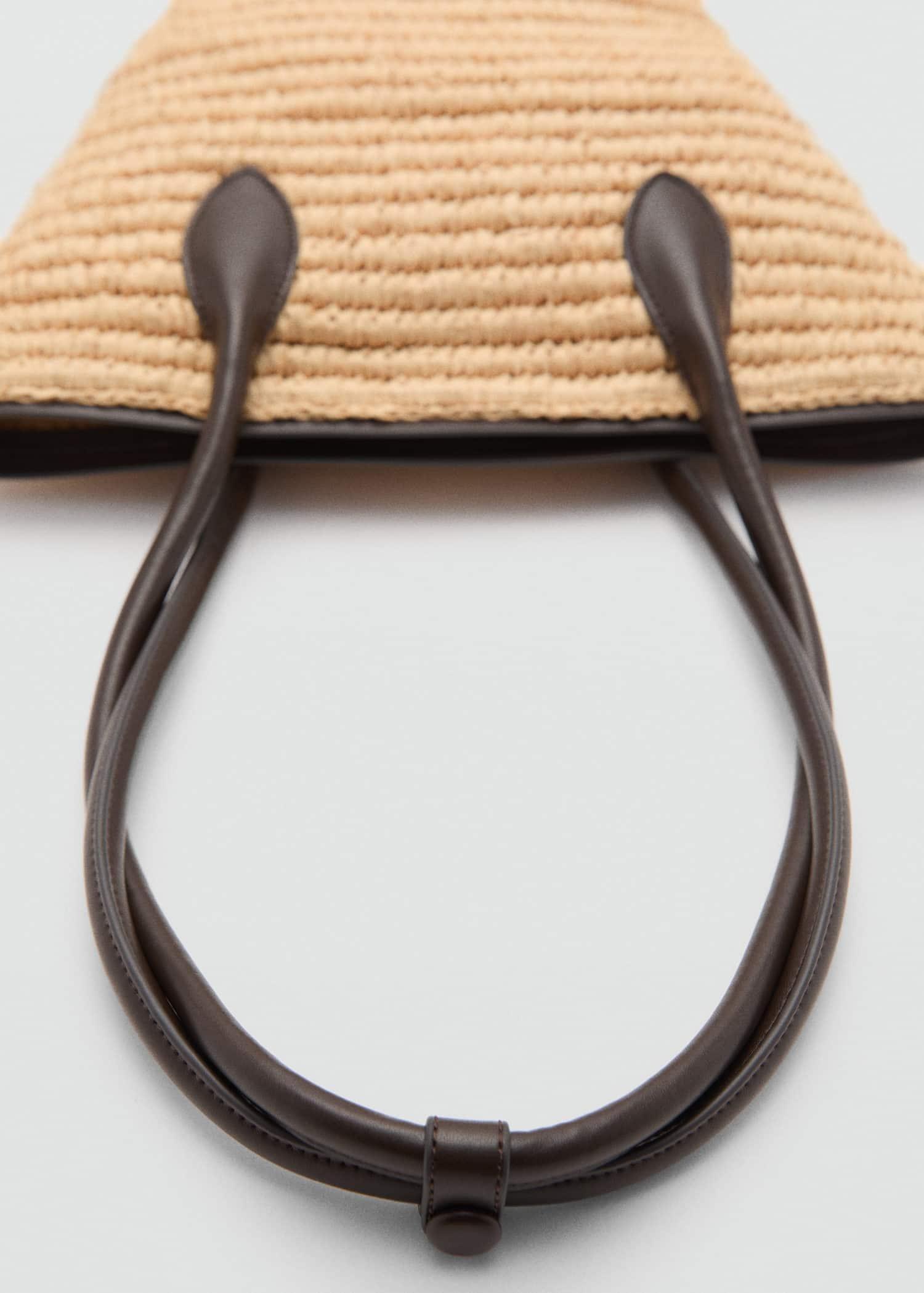 Brown Natural Fibre Carrycot Bag, Dark Brown, large image number 4