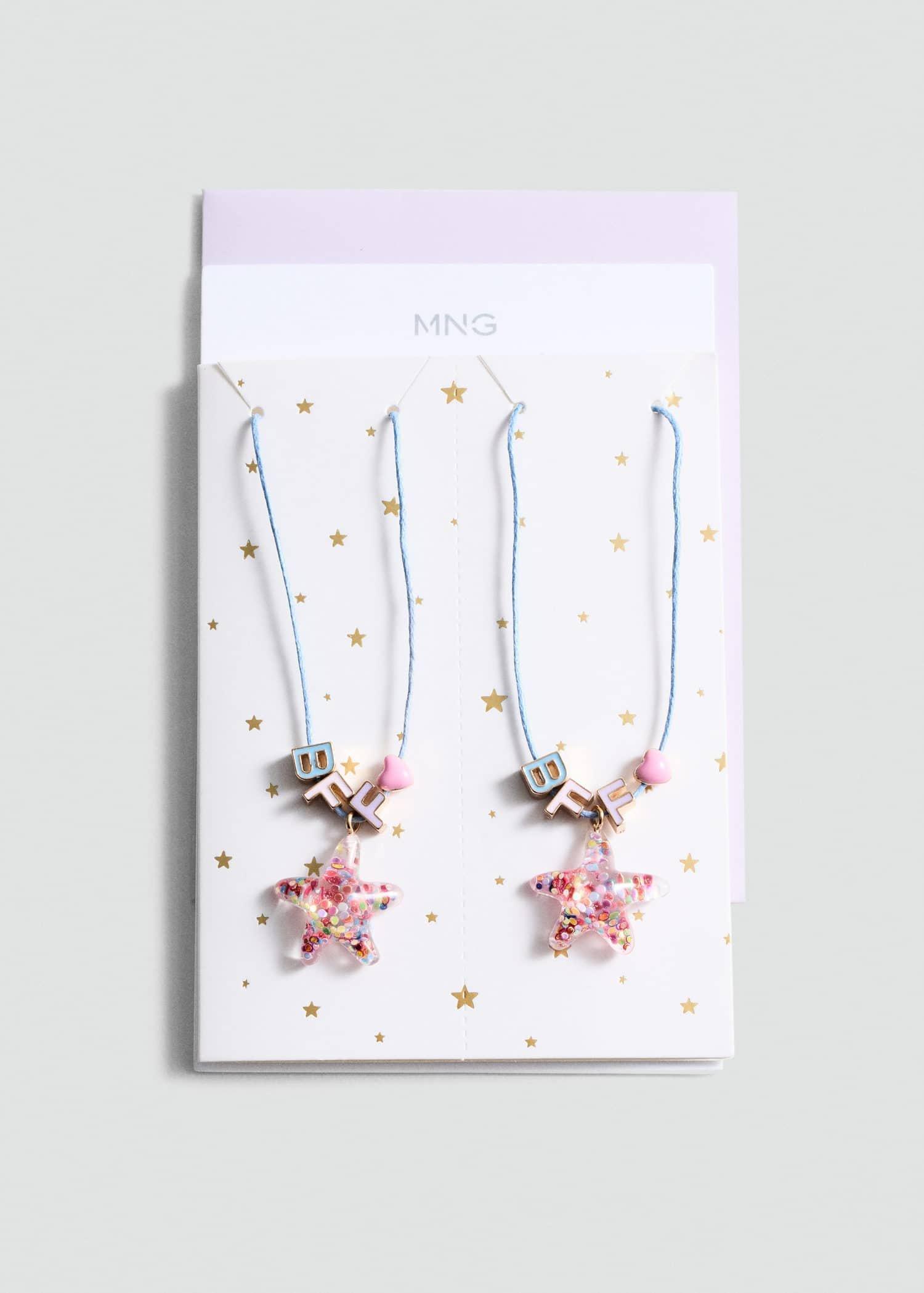 Blue Best Friends Necklace - Set Of 2, Kids Girls, Medium Blue, large image number 0