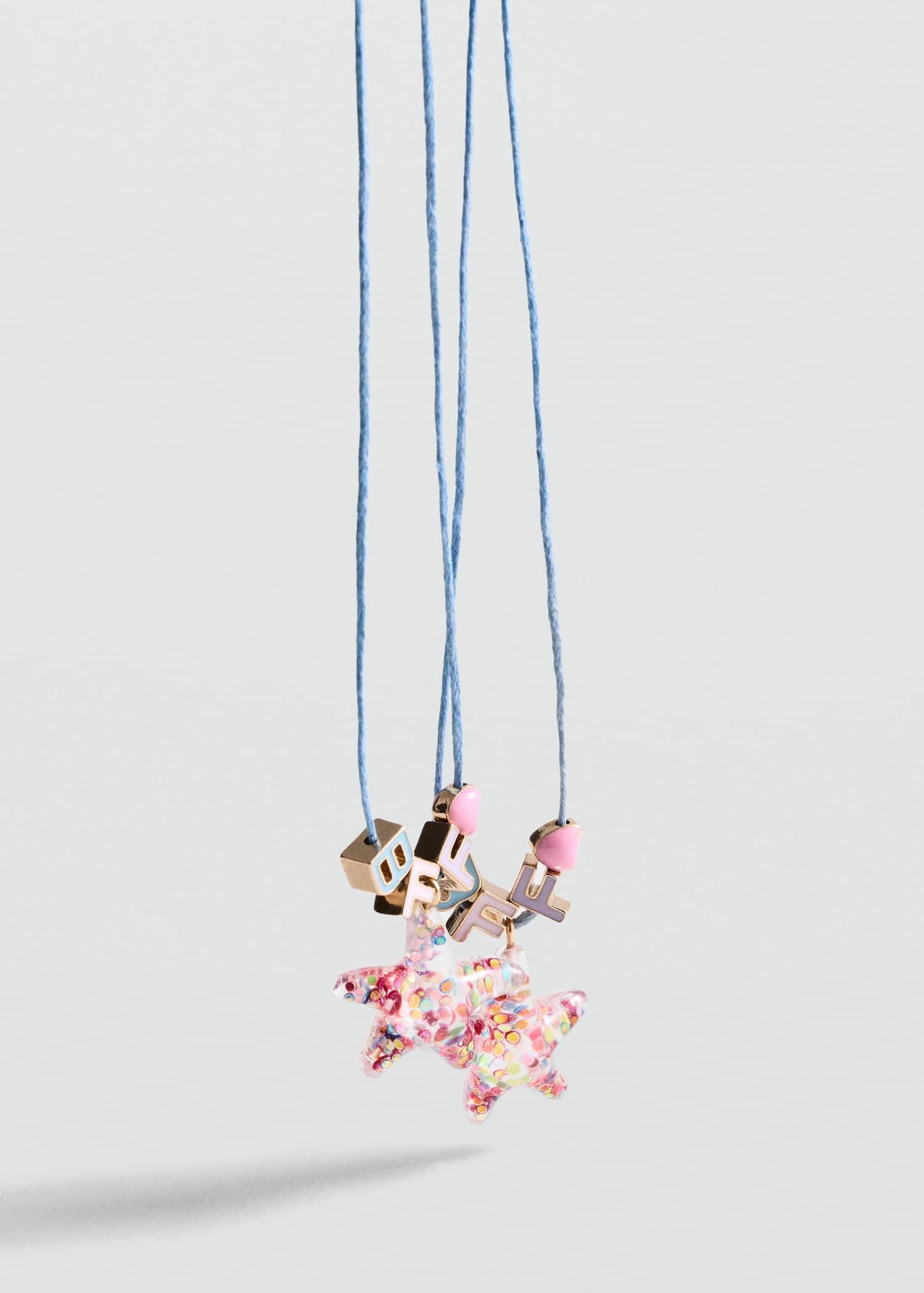 Blue Best Friends Necklace - Set Of 2, Kids Girls, Medium Blue, large image number 1