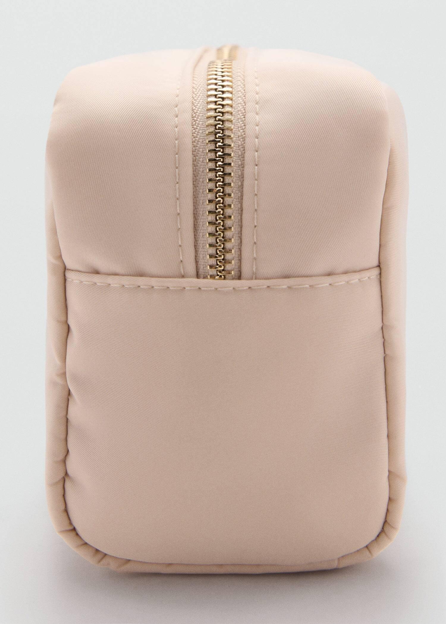 White Zipped Toiletry Bag With Logo, Natural White, large image number 3