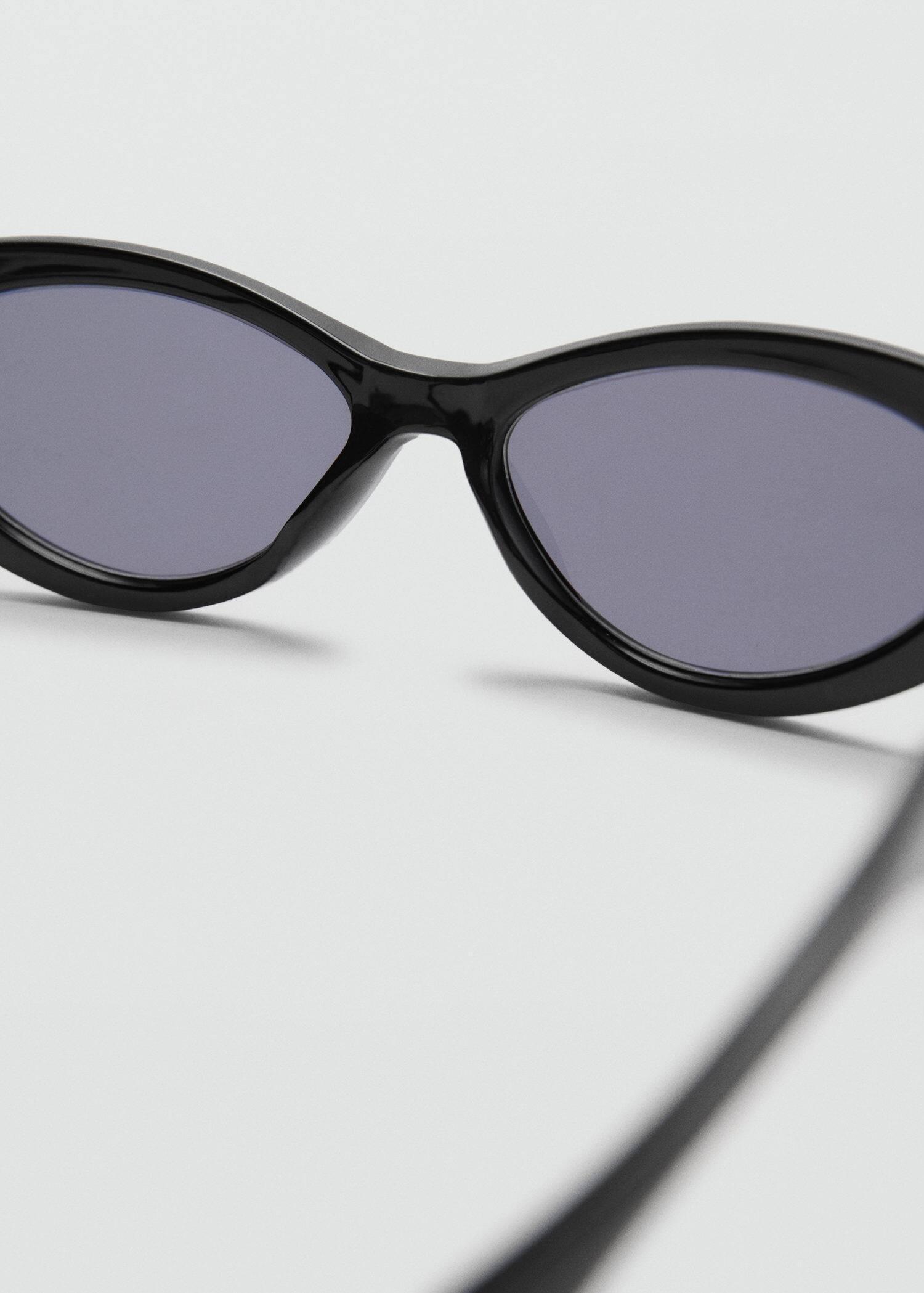 Black Oval Frame Sunglasses, 0201_99, large image number 1
