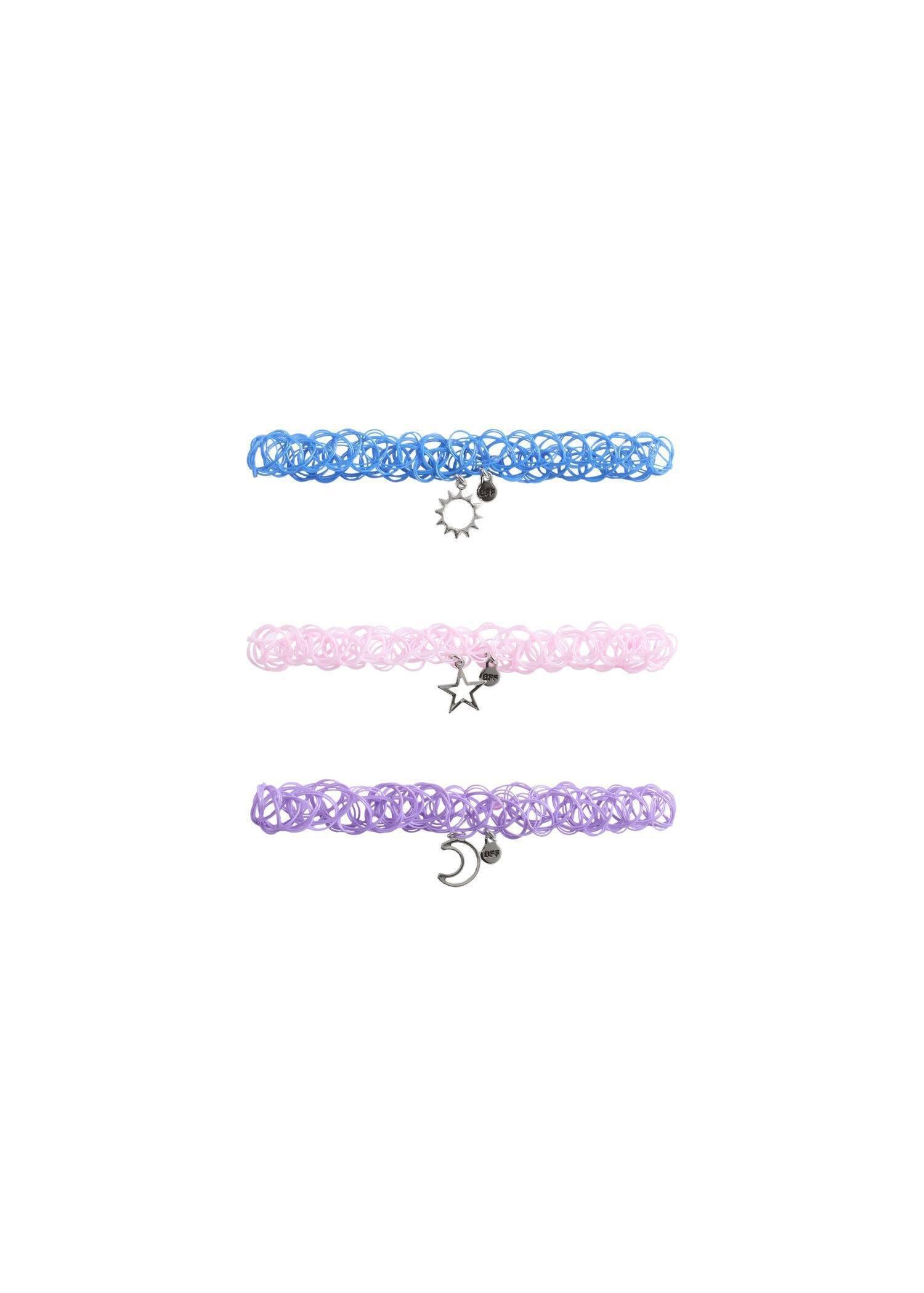 Purple Lt-Pastel Pack 3 Best Friends Necklaces, Kids Girl, Light-Pastel Purple, large image number 1
