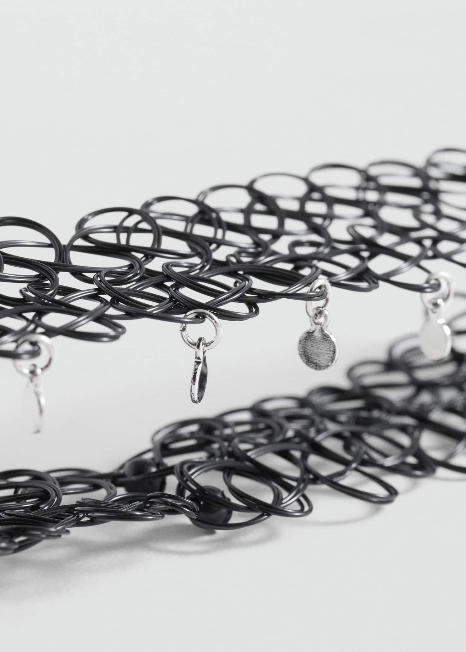 Black Choker With Beads, Kids Girl, Black, large image number 0