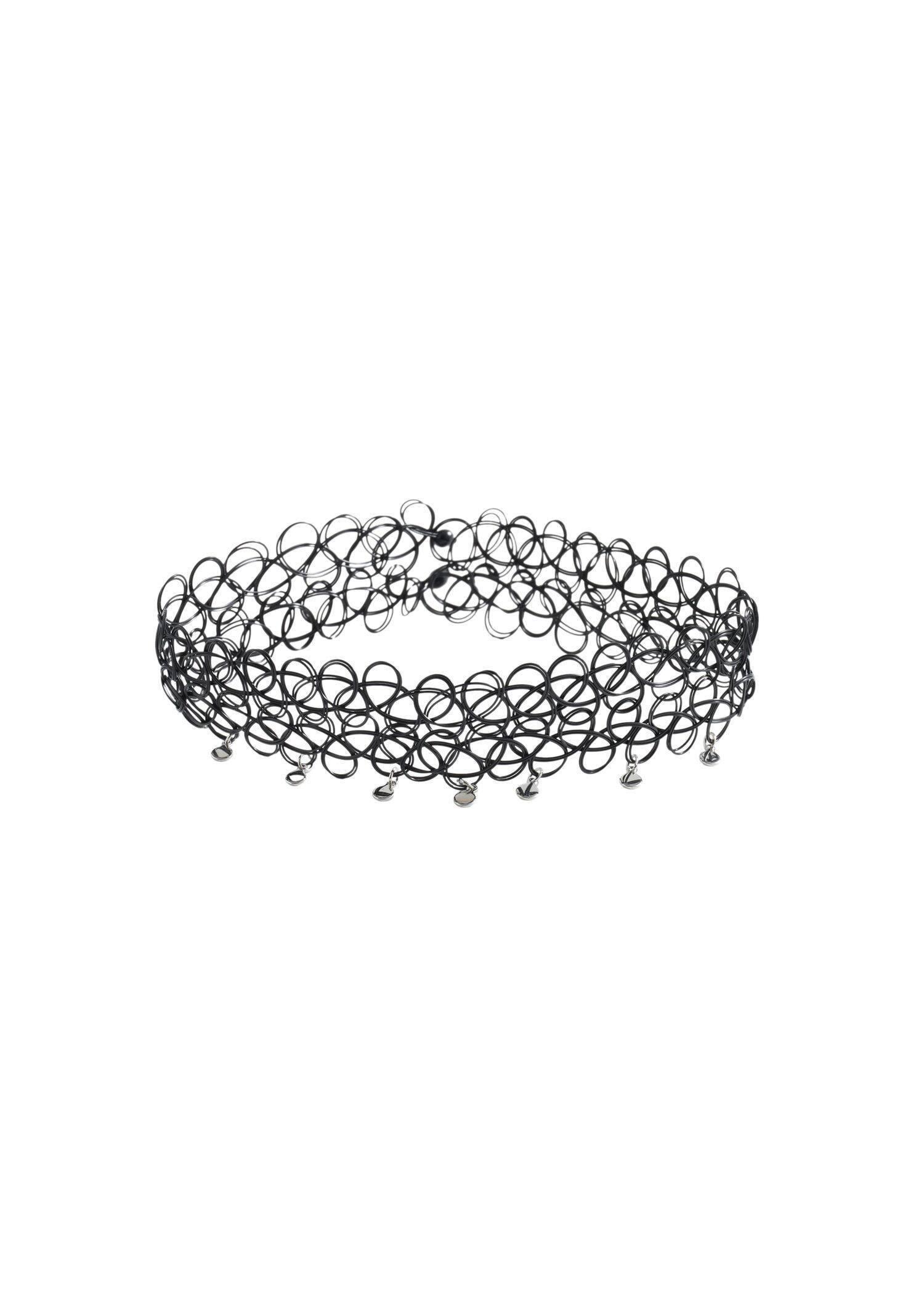Black Choker With Beads, Kids Girl, Black, large image number 1