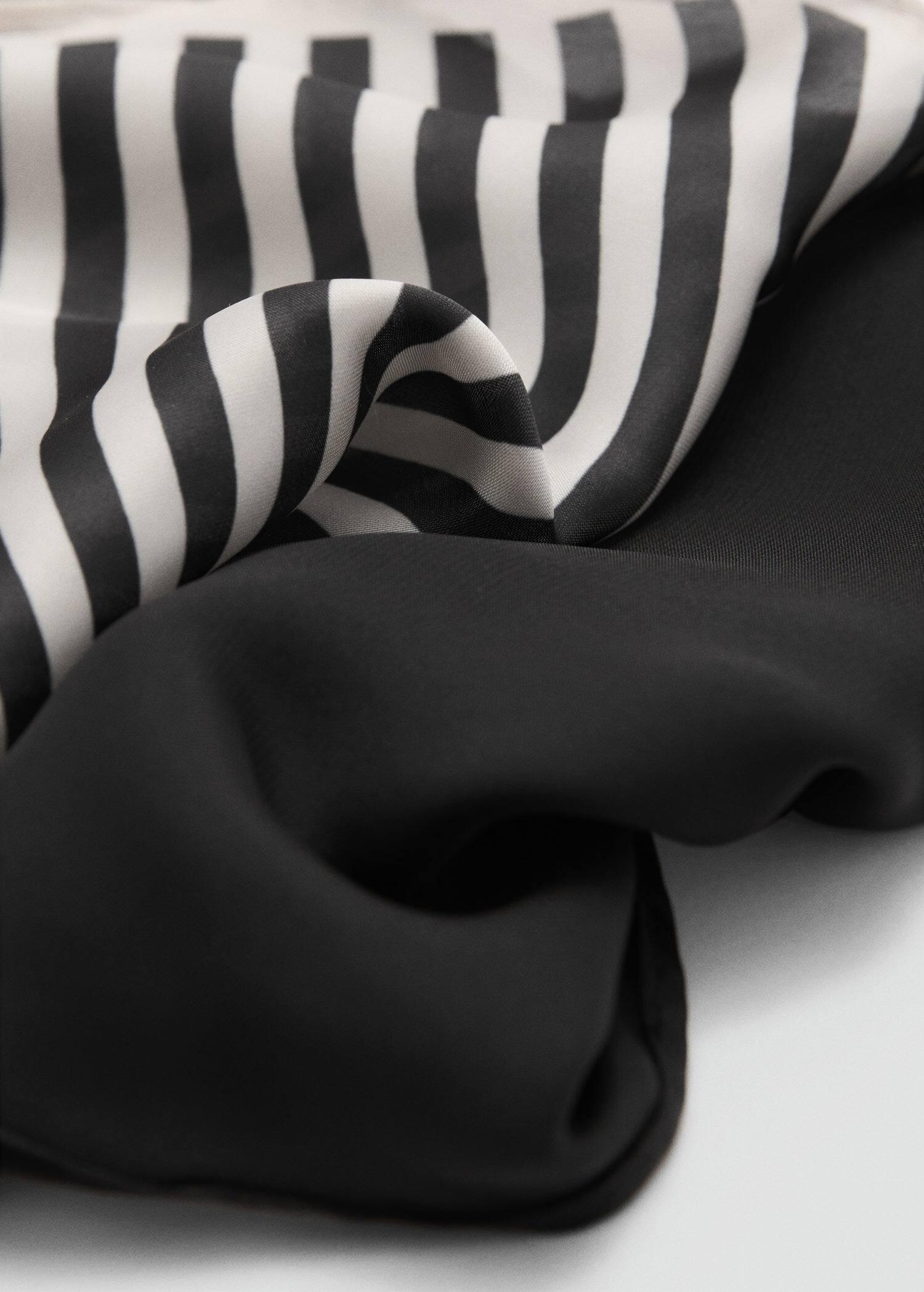 Black Pack Of 2 Combined Scarves, Black, large image number 0