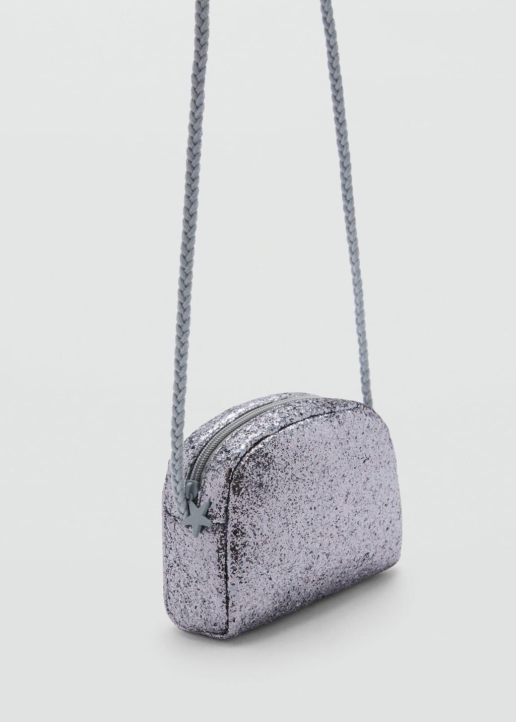 Blue Glitter Bag, Kids Girl, Medium Blue, large image number 0