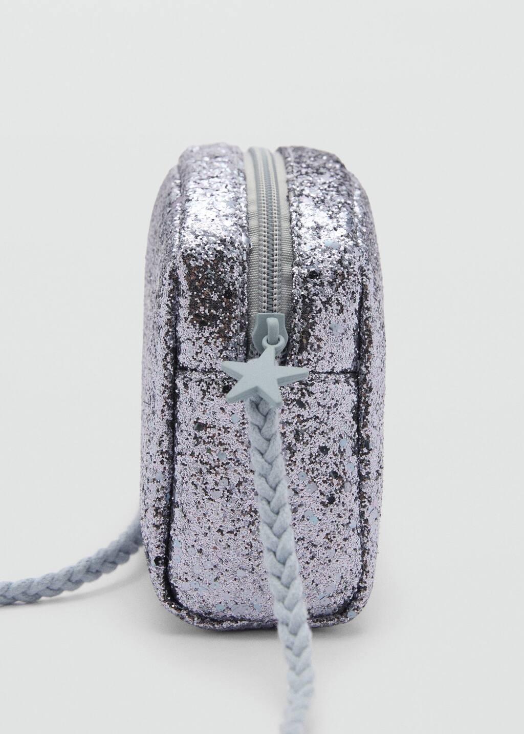 Blue Glitter Bag, Kids Girl, Medium Blue, large image number 1