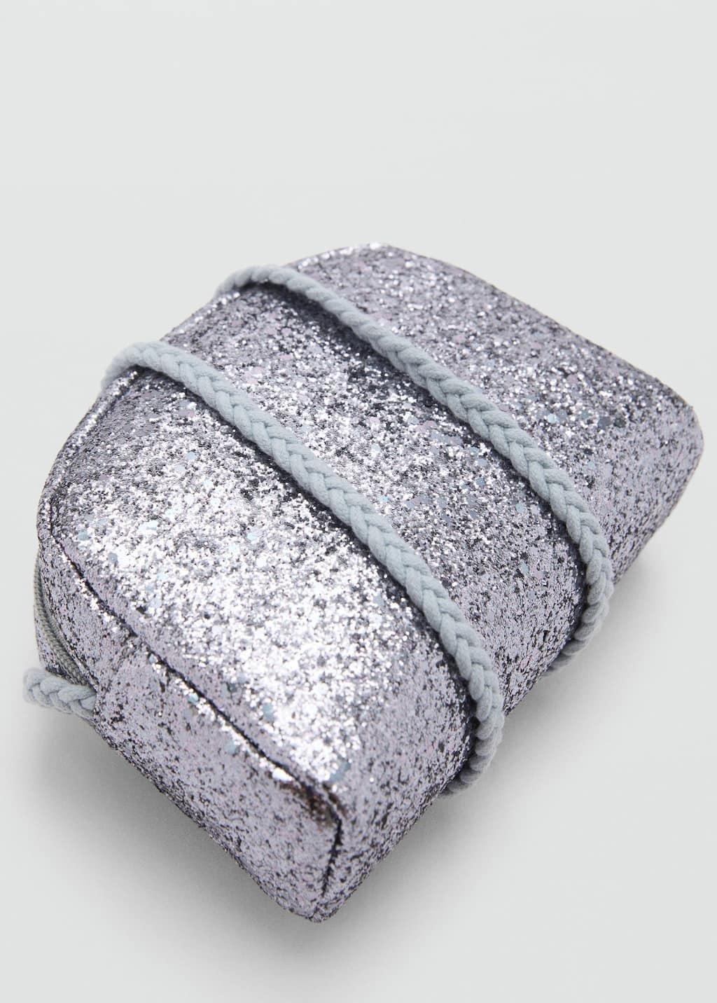Blue Glitter Bag, Kids Girl, Medium Blue, large image number 2