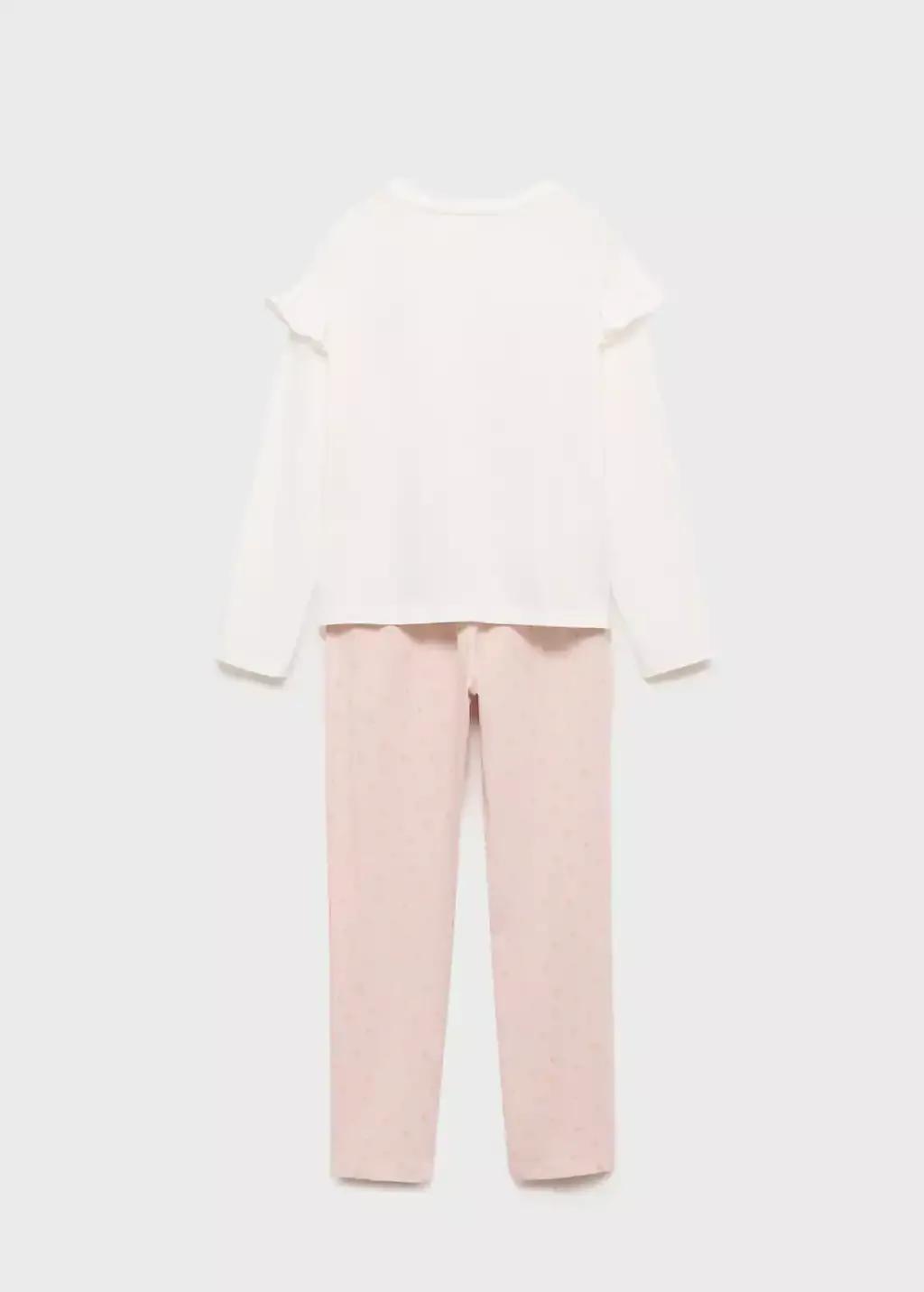 White Long Snoopy Pyjama, Kids Girl, , large image number 1