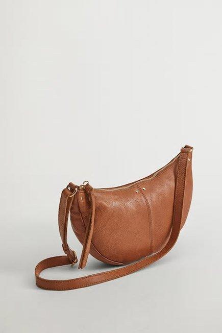 Brown Leather Cross Bag, Women, , large image number 3