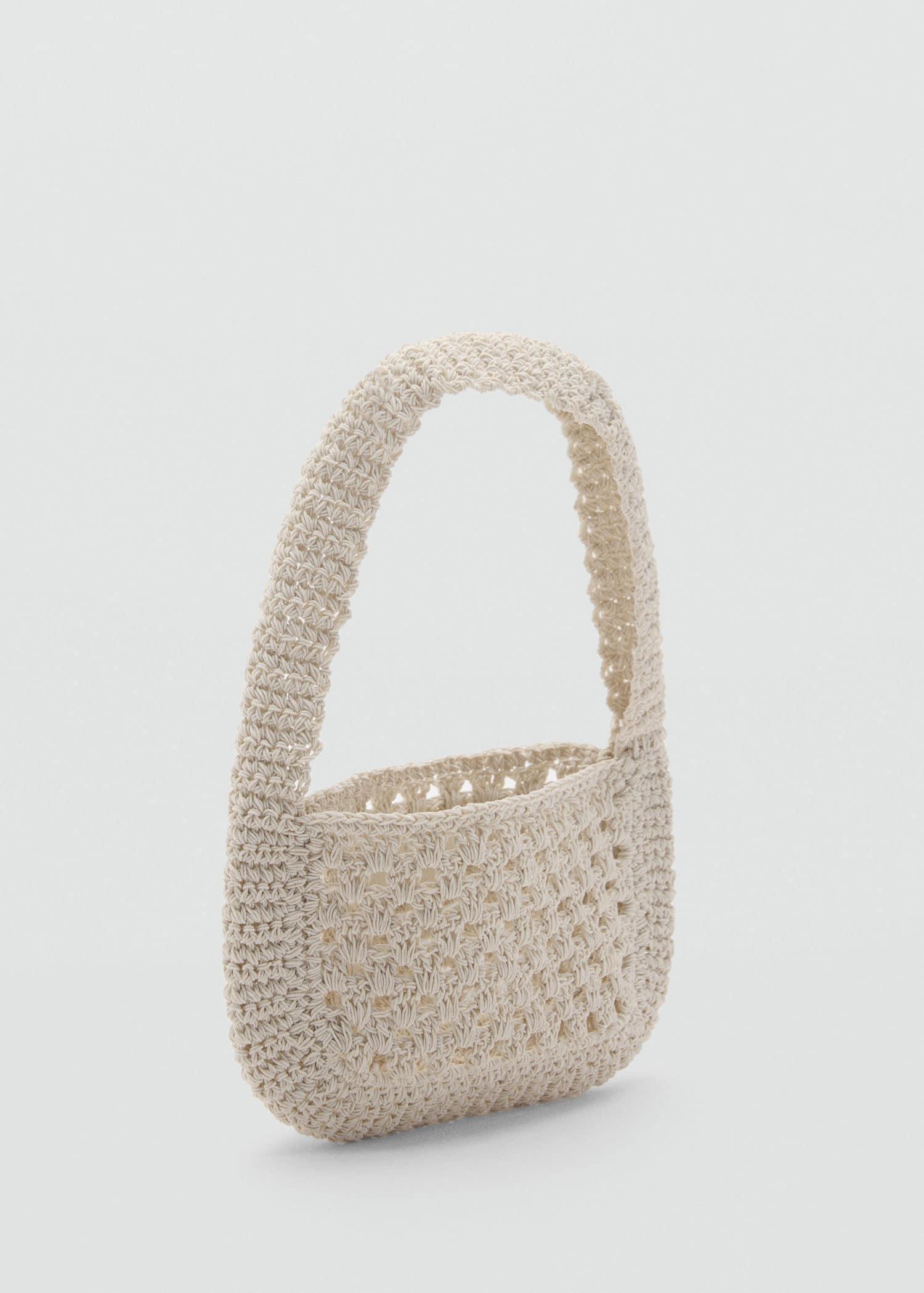 Beige Crochet Handbag, 0201_05, large image number 0