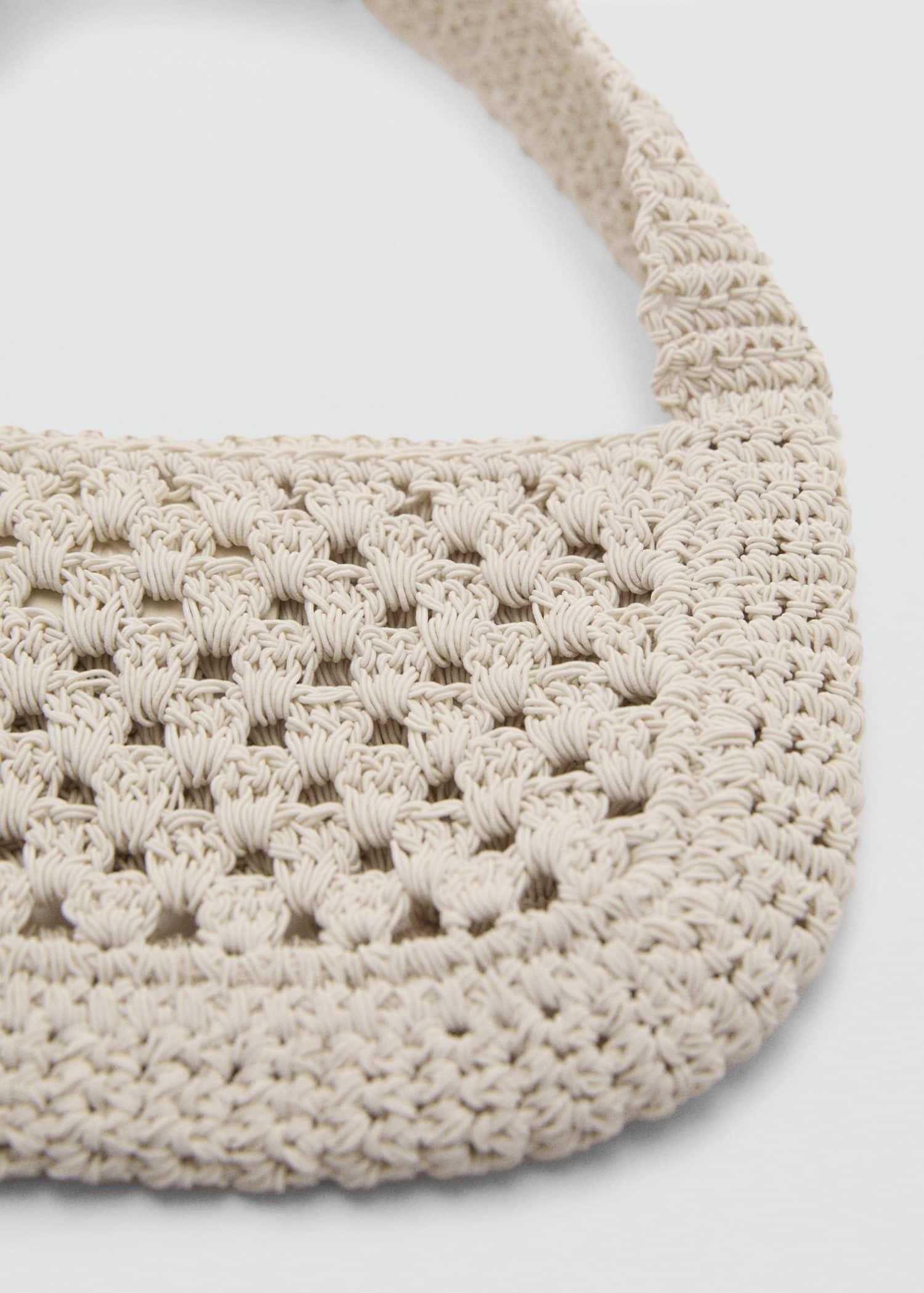 Beige Crochet Handbag, 0201_05, large image number 1