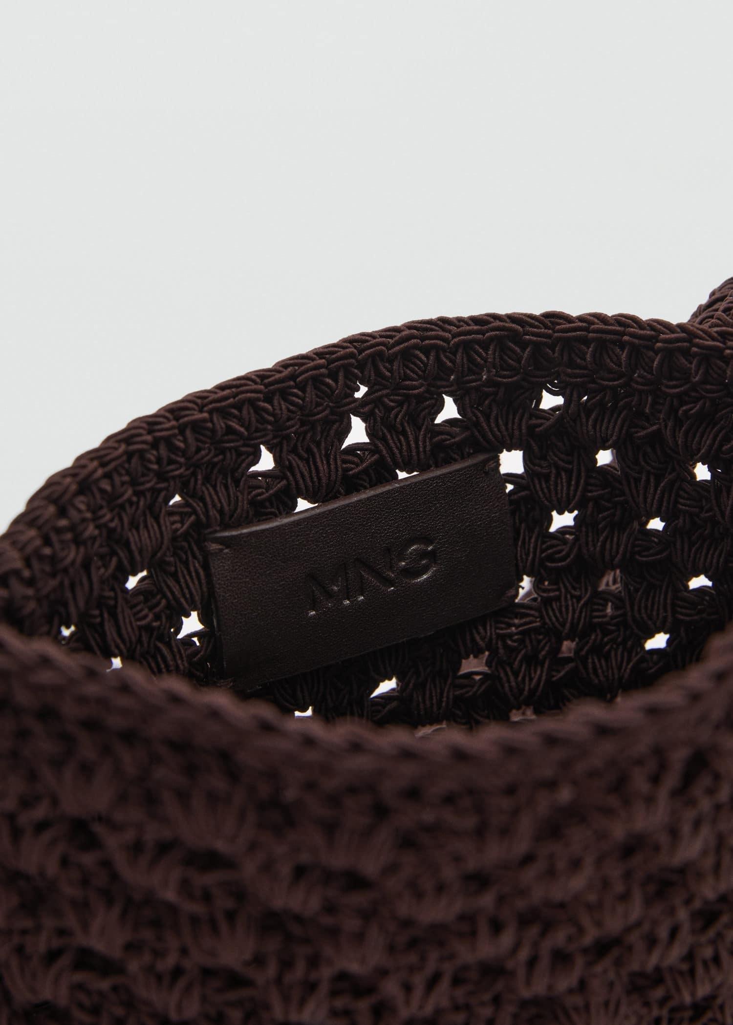 Brown Crochet Handbag, 0201_32, large image number 2