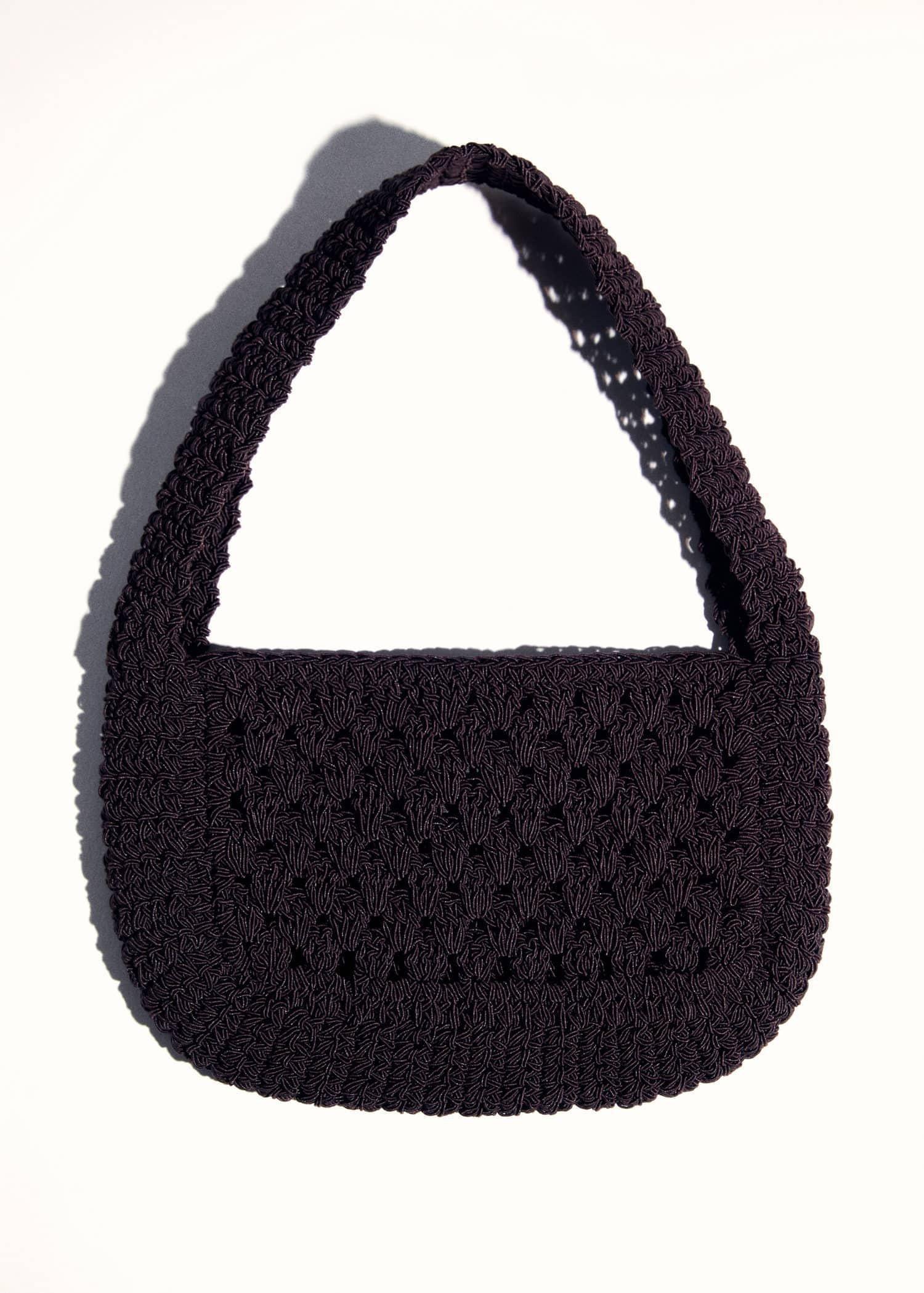 Brown Crochet Handbag, 0201_32, large image number 4