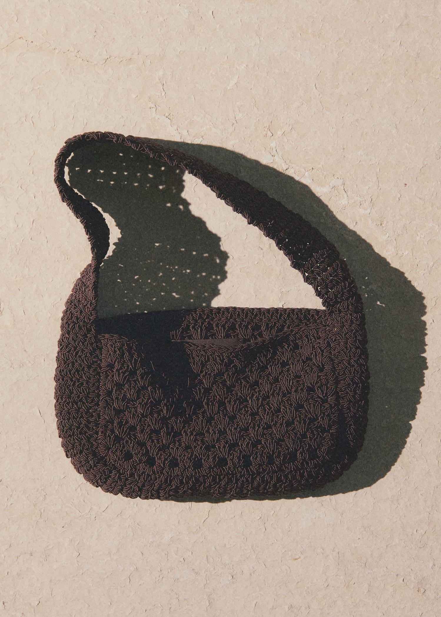 Brown Crochet Handbag, 0201_32, large image number 5
