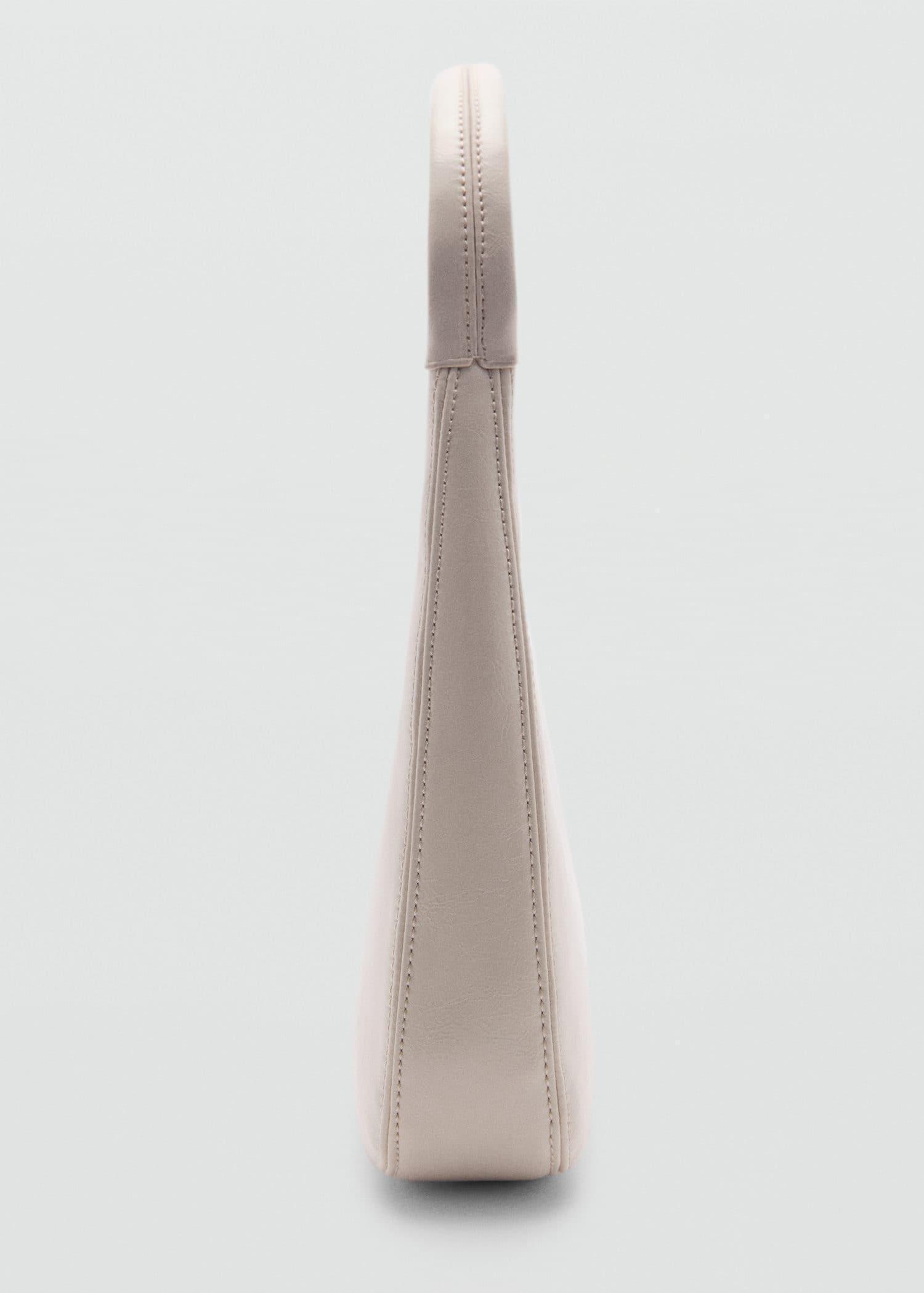 White Short-Handle Shoulder Bag, Natural White, large image number 1