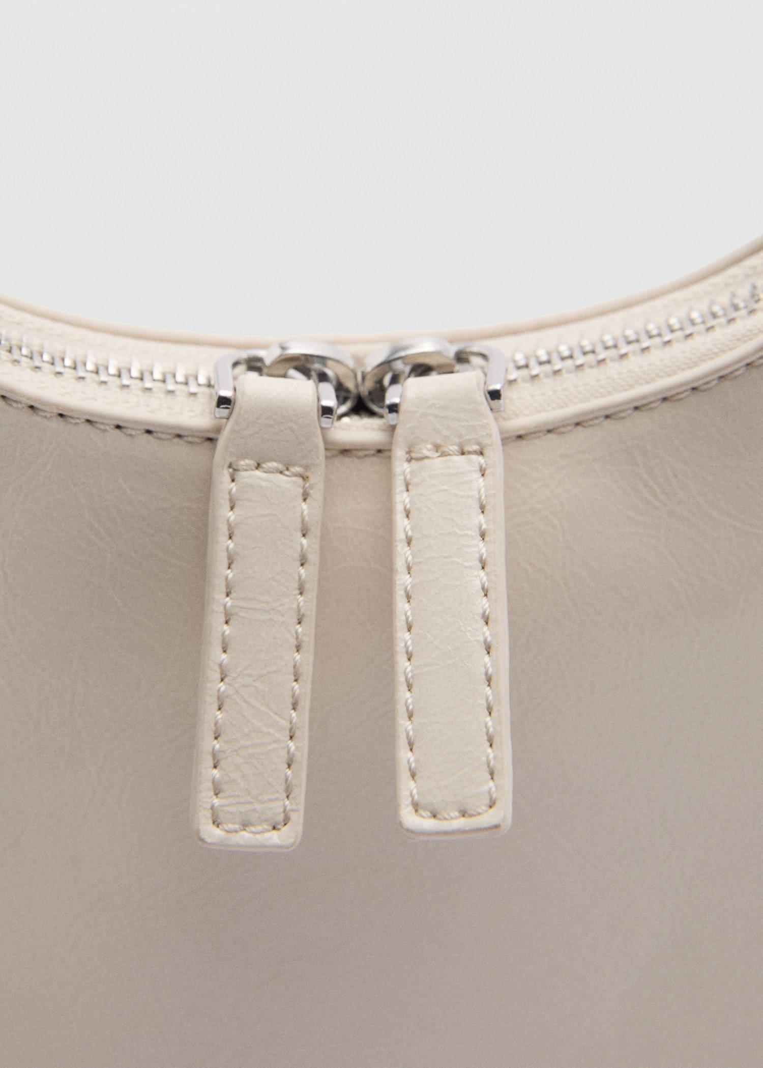 White Short-Handle Shoulder Bag, Natural White, large image number 2