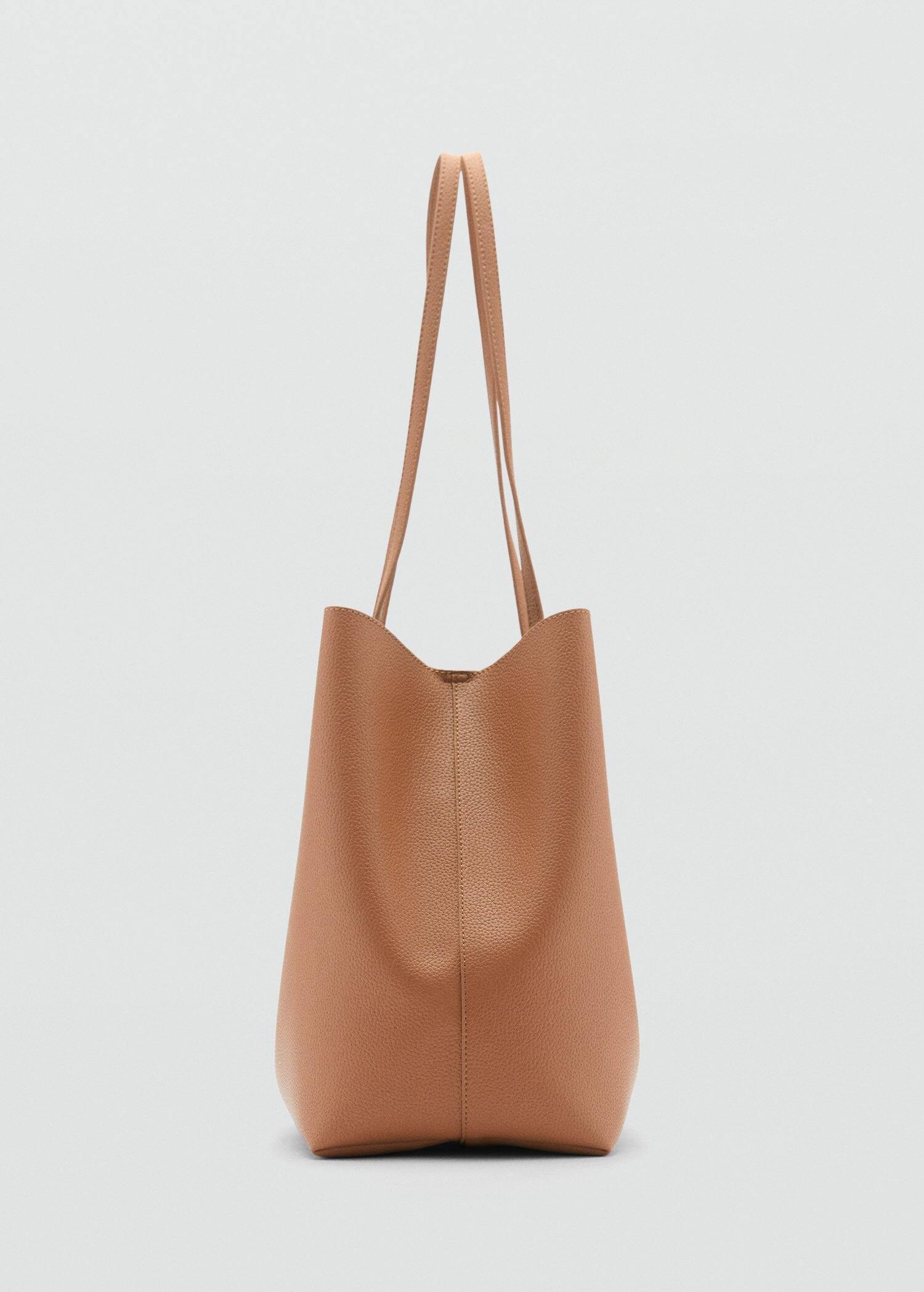 Brown Pebbled Effect Shopper Bag, Medium Brown, large image number 1